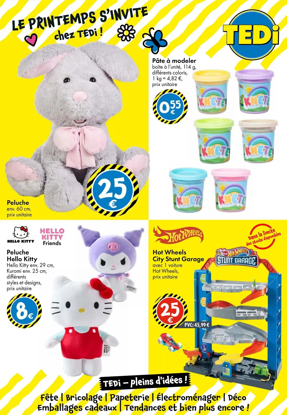 TEDi - TEDi - pleins d'idées à partir du 06/03/2026 - promo en ligne | Page: 10 | Produits: Peluche, Pâte à modeler