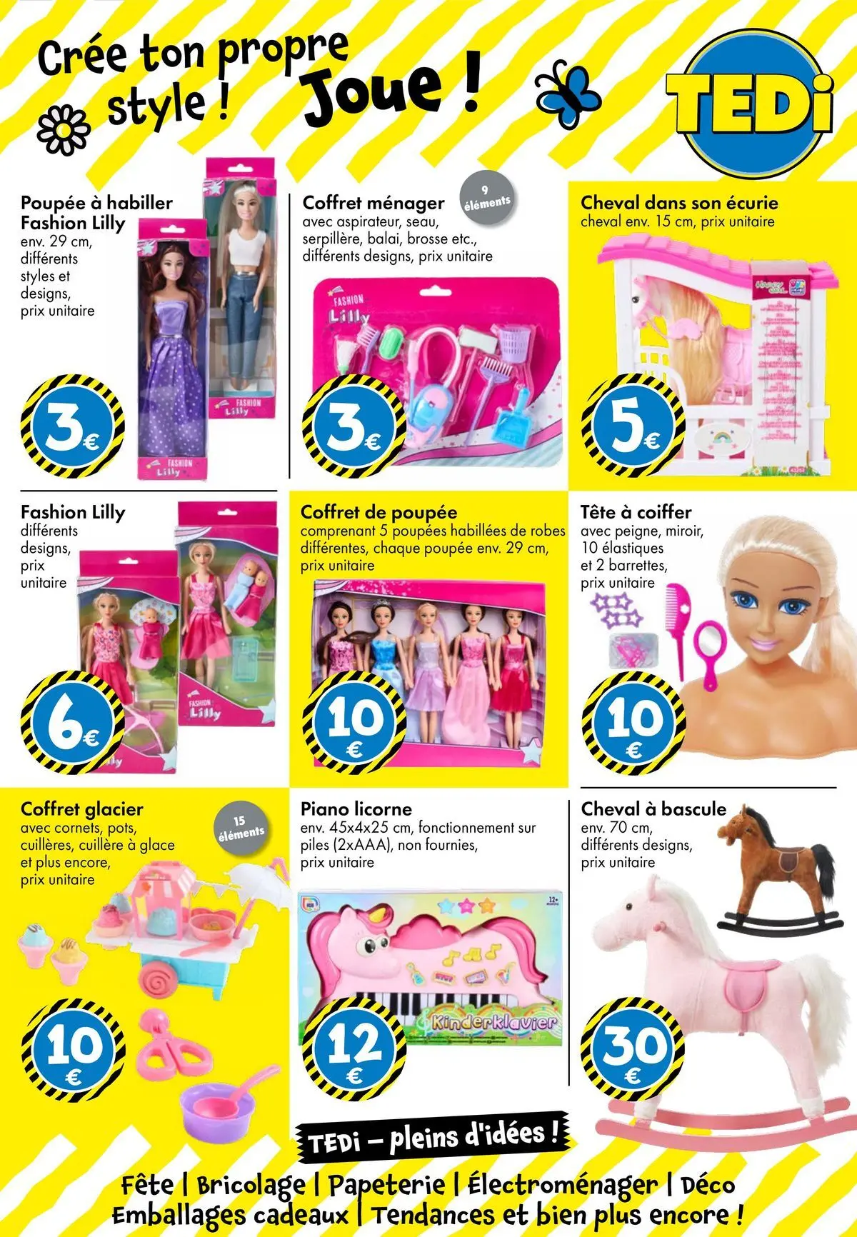 TEDi - TEDi - pleins d'idées à partir du 06/03/2026 - promo en ligne | Page: 19 | Produits: Brosse, Piano, Élastiques, Piles