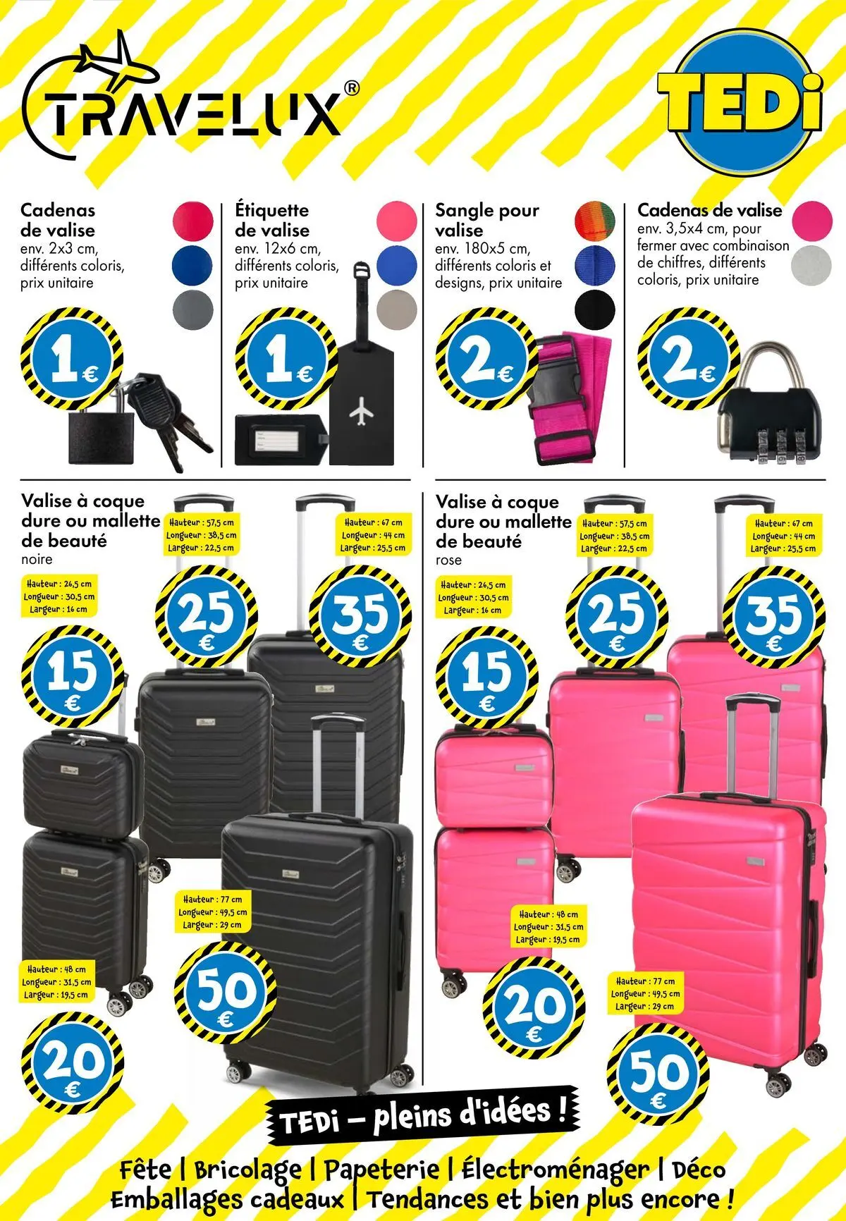 TEDi - TEDi - pleins d'idées à partir du 06/03/2026 - promo en ligne | Page: 37 | Produits: Combinaison, Valise