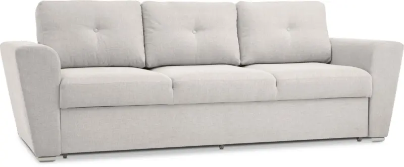 JYSK Разтегателен диван VEJLBY 3 местен светлопясъчен текстил