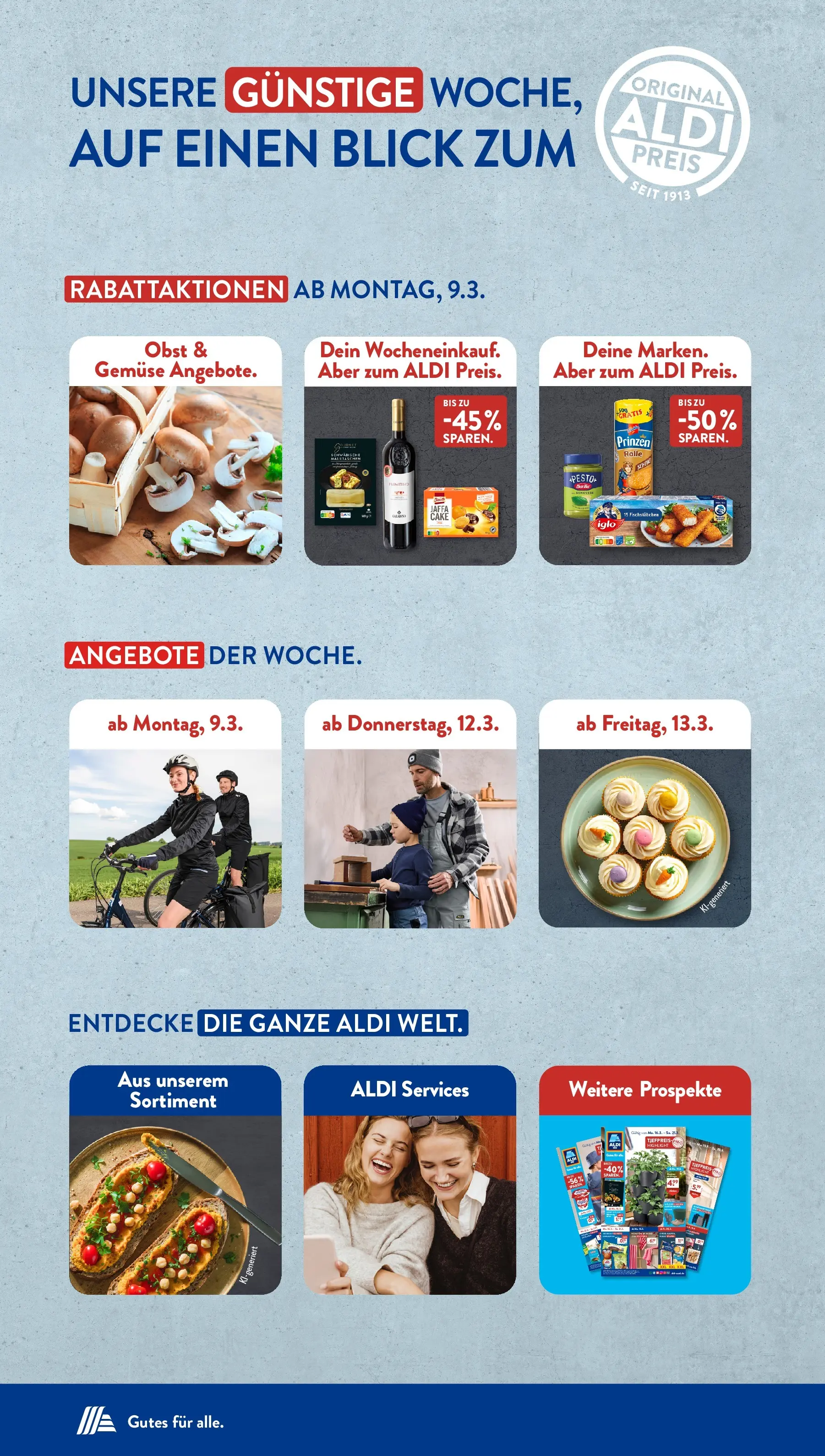 Aldi Süd Wochenangebote (ab 09.03.2026) zum Blättern | Seite: 2 | Produkte: Iglo, Fischstabchen, Gemüse, Obst