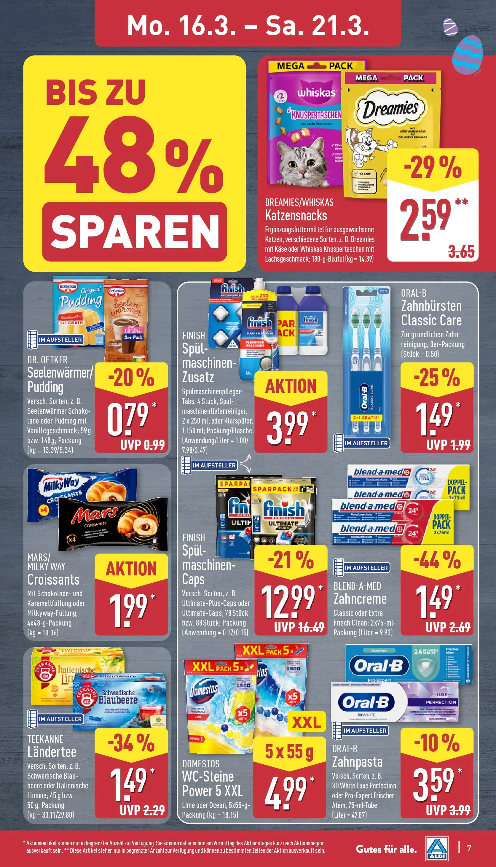 Aldi - ALDI Nord: Wochenangebote (ab 15.03.2026) » Angebote Online | Seite: 9 | Produkte: Käse, Lachs, Zahnpasta, Teekanne