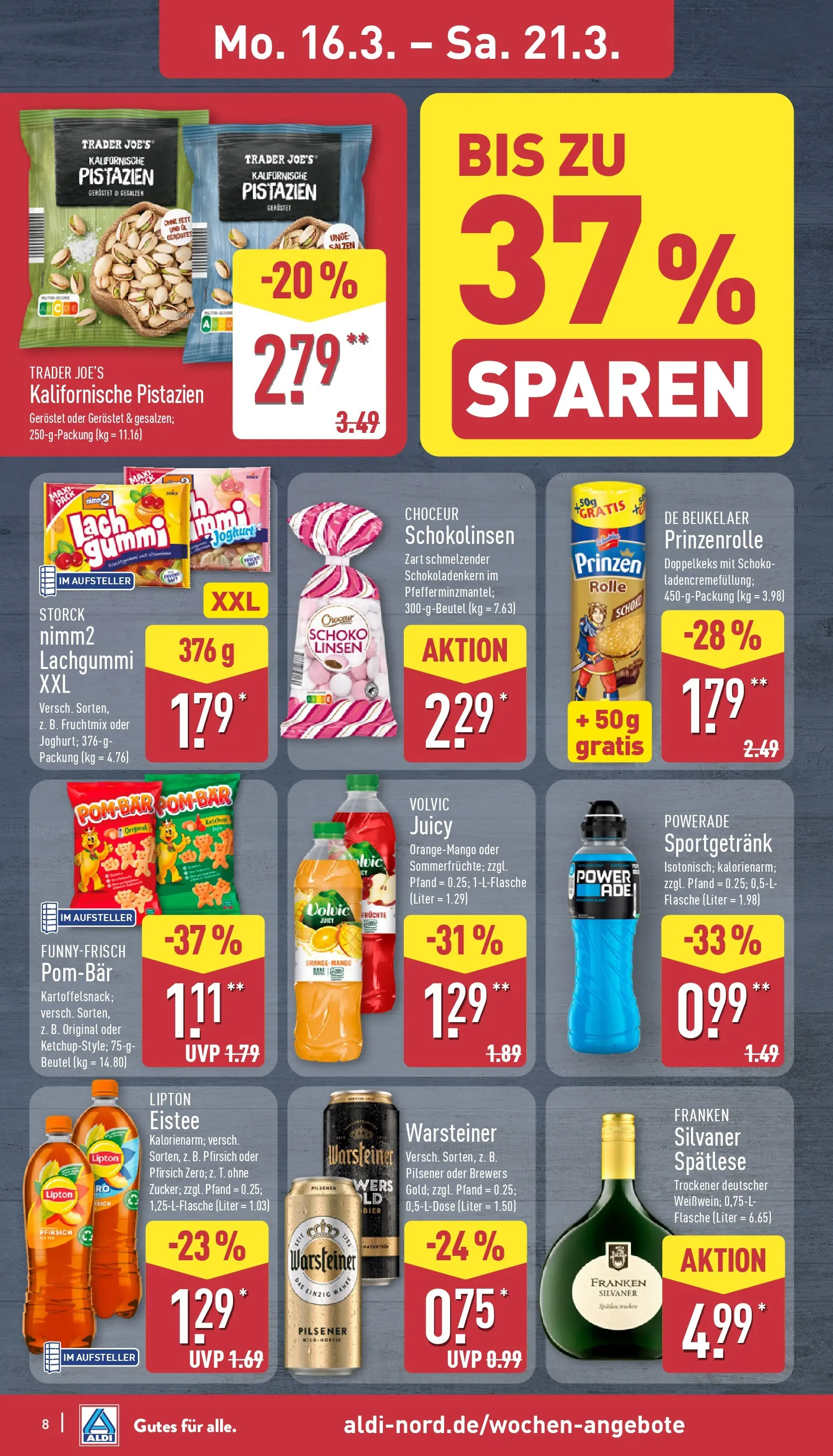 Aldi - ALDI Nord: Wochenangebote (ab 15.03.2026) » Angebote Online | Seite: 10 | Produkte: Joghurt, Bier, Pistazien, Mango