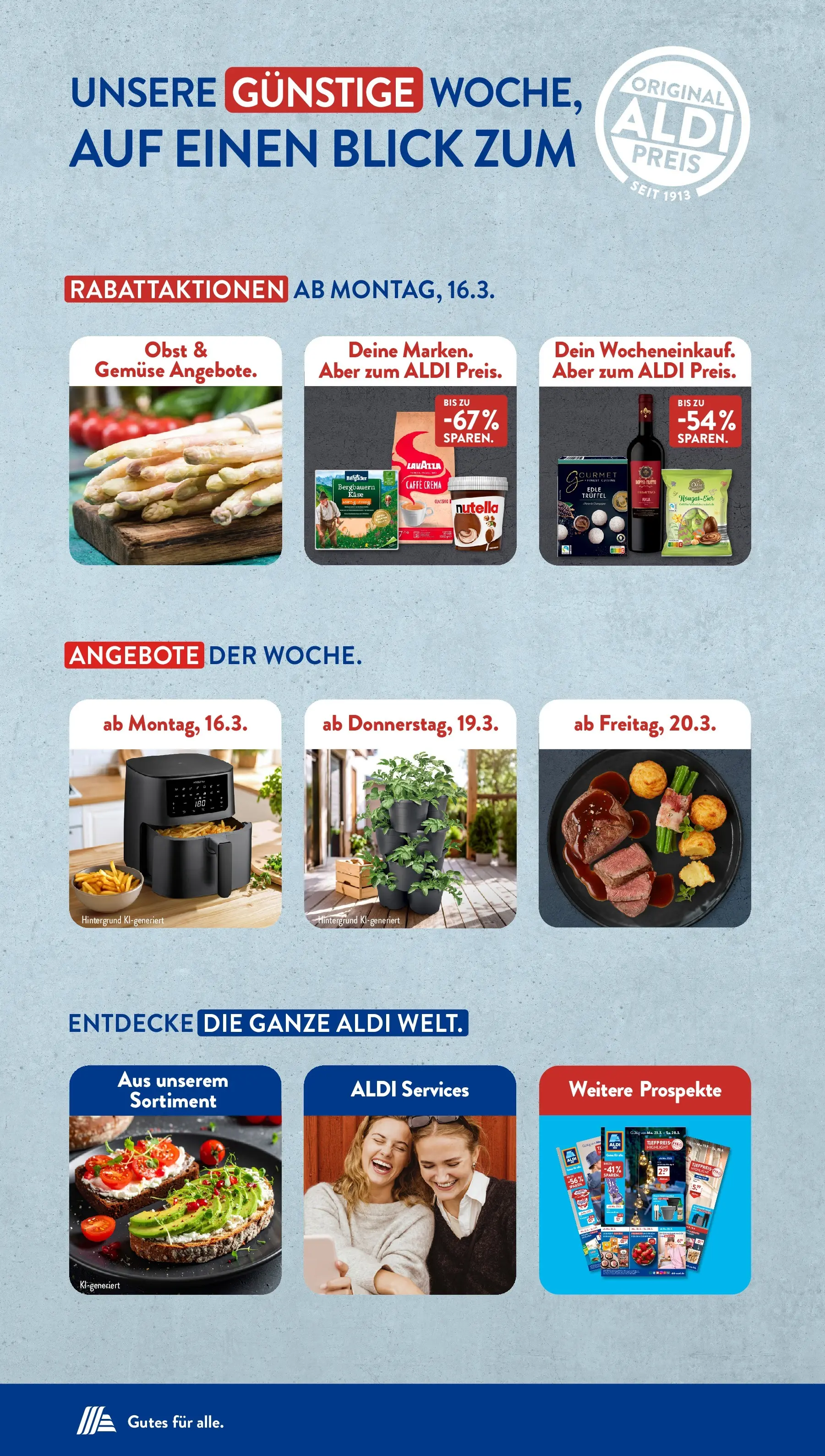 Aldi Süd - Aldi Süd: Wochenangebote (ab 15.03.2026) zum Blättern | Seite: 2 | Produkte: Lavazza, Käse, Nutella, Gemüse