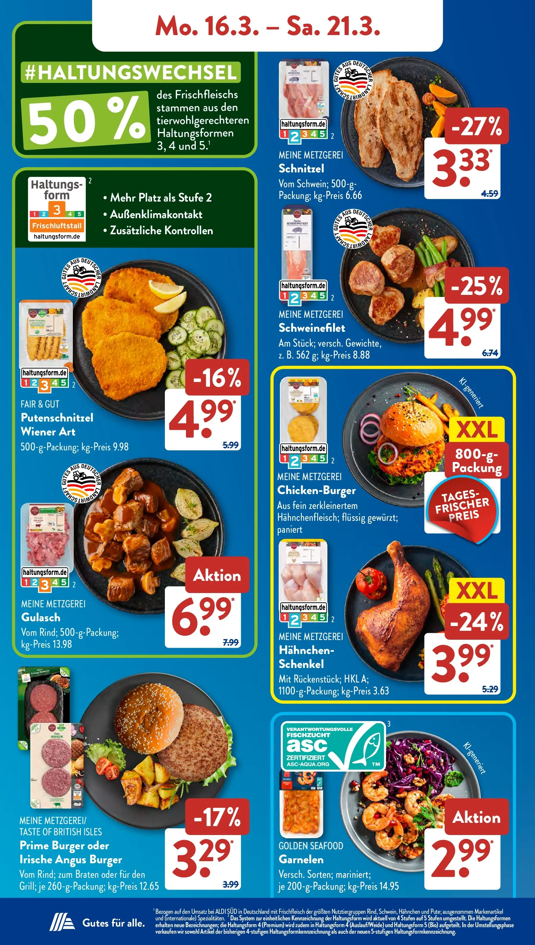 Aldi Süd - Aldi Süd: Wochenangebote (ab 15.03.2026) zum Blättern | Seite: 6 | Produkte: Burger, Schnitzel, Schweinefilet, Putenschnitzel