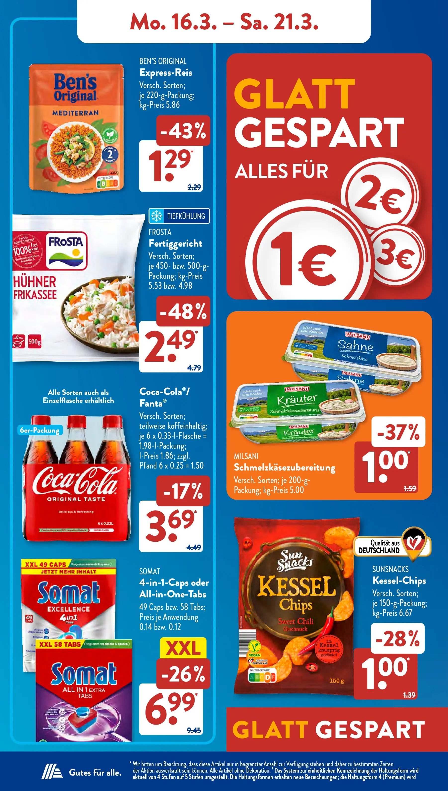 Aldi Süd - Aldi Süd: Wochenangebote (ab 15.03.2026) zum Blättern | Seite: 8 | Produkte: Frosta, Chili, Chips, Sahne