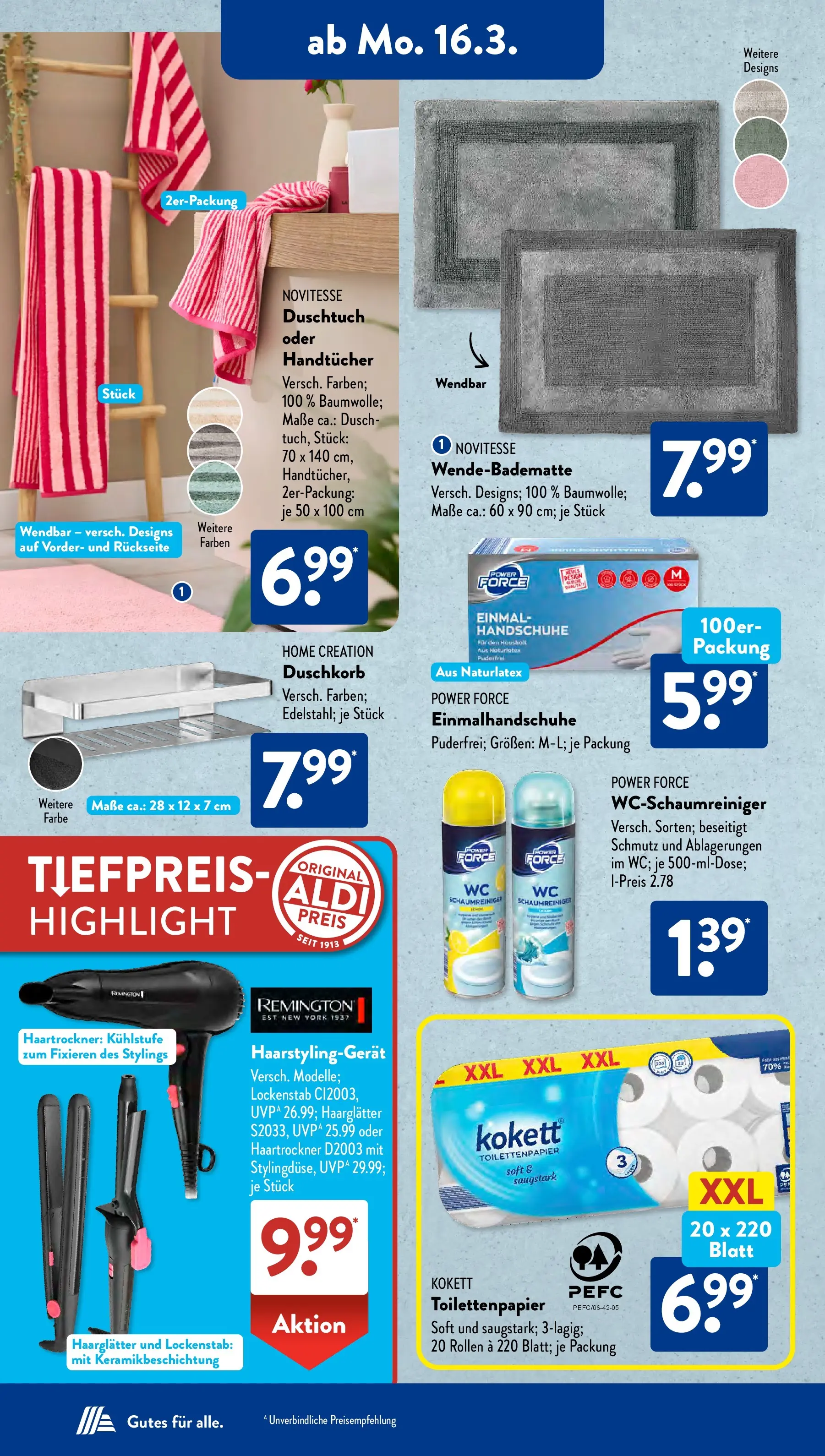 Aldi Süd - Aldi Süd: Wochenangebote (ab 15.03.2026) zum Blättern | Seite: 14 | Produkte: Lockenstab, Haartrockner, Haarglätter, Handschuhe