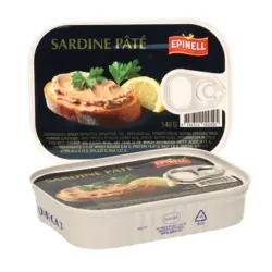 Brotaufstrich aus Sprotten mit Zusatz von Tomatenmark und Magermilchpulver