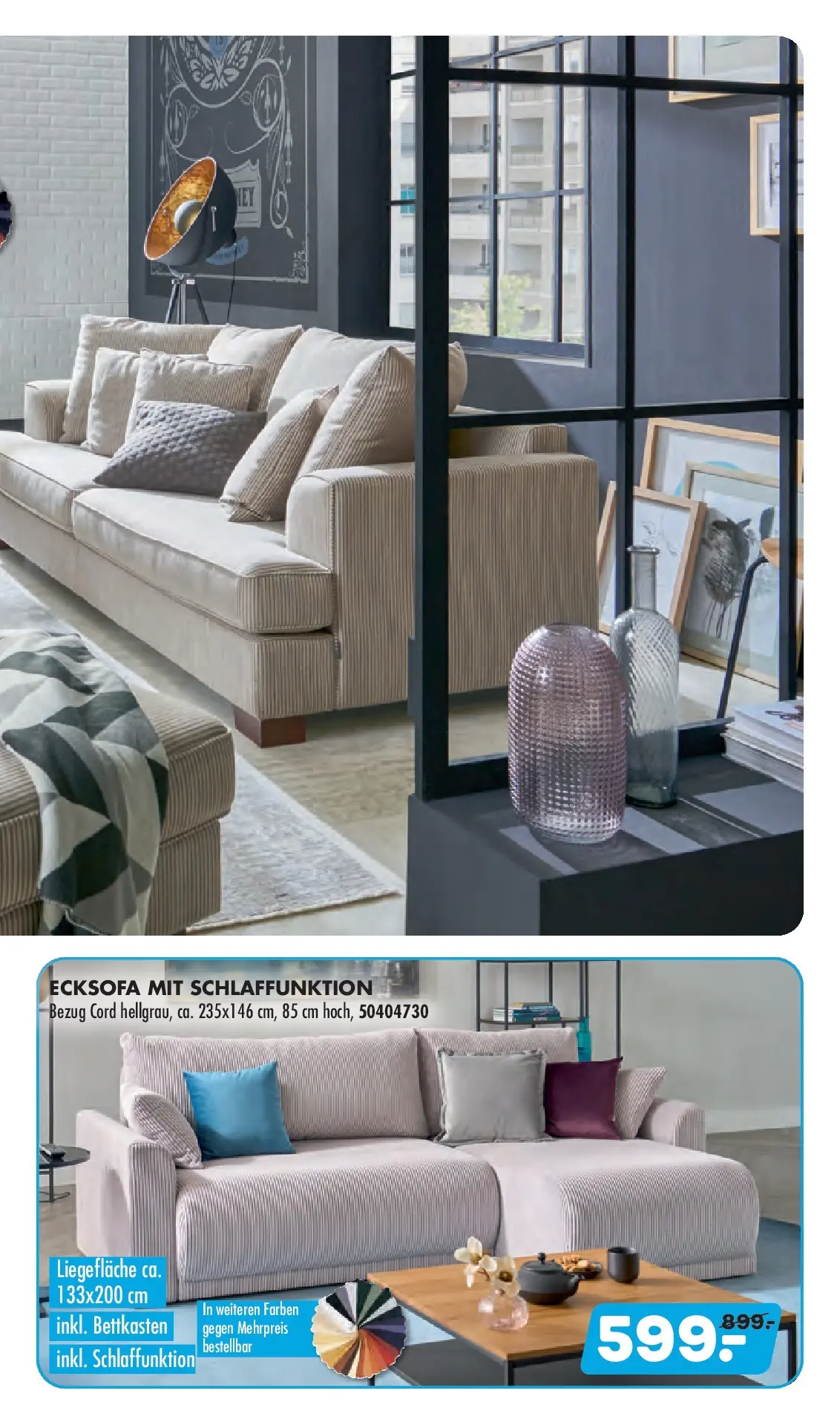 Möbel Kraft Bestpreis-Auswahl zum Jubiläum (ab 11.03.2026) zum Blättern | Seite: 7 | Produkte: Ecksofa, Liege