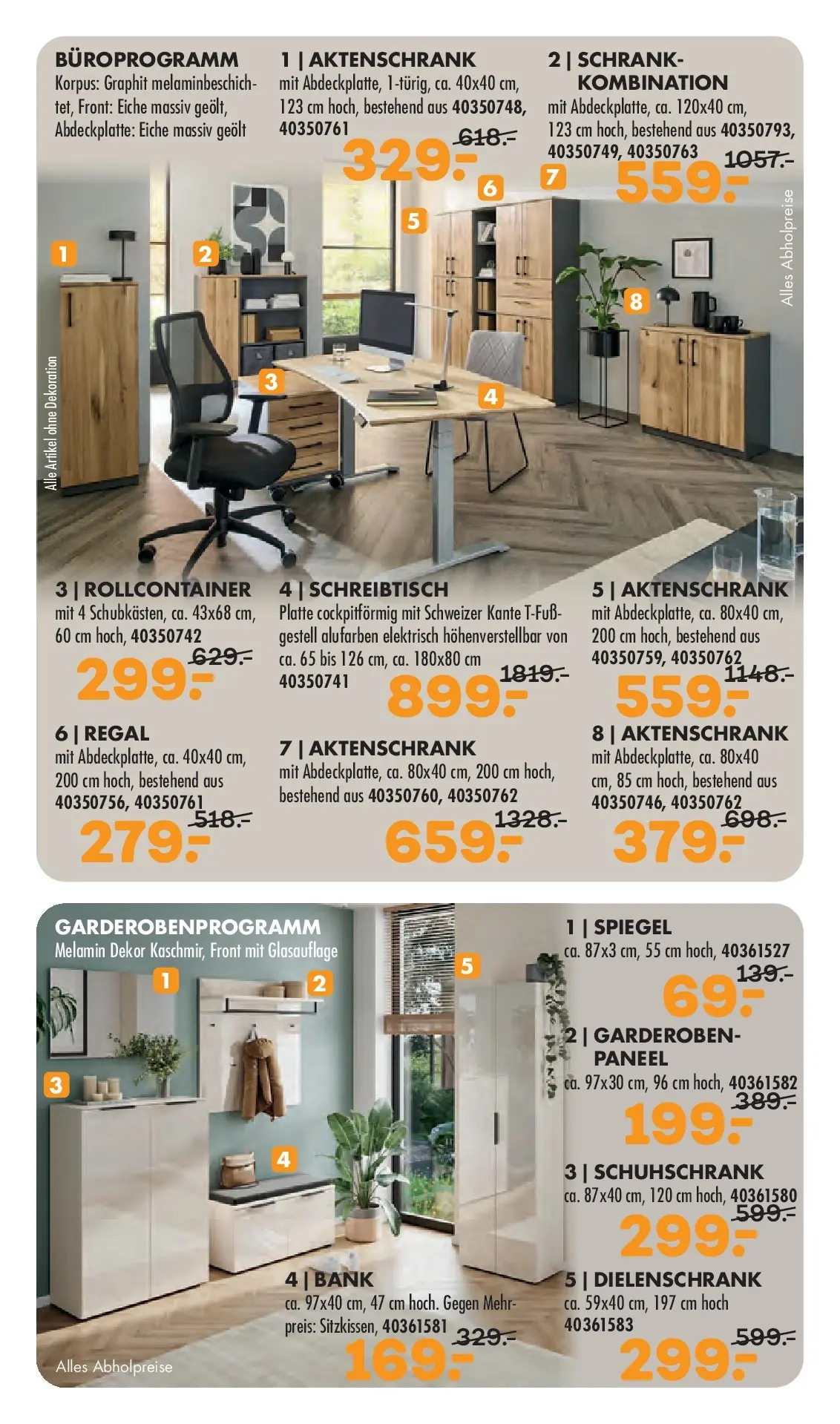 Möbel Kraft Bestpreis-Auswahl zum Jubiläum (ab 11.03.2026) zum Blättern | Seite: 11 | Produkte: Regal, Schrank, Spiegel, Rollcontainer