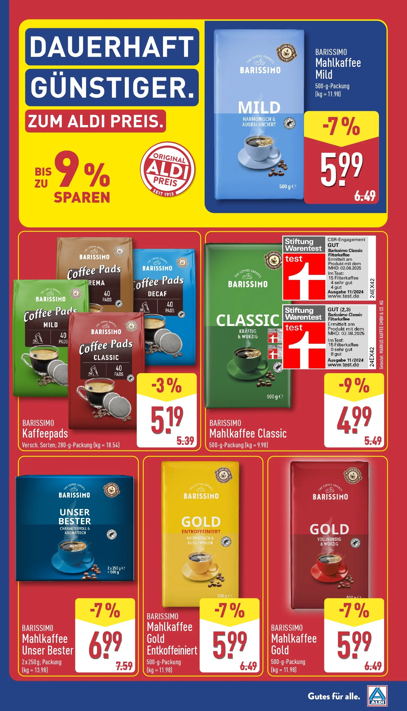 Aldi - ALDI Nord: Wochenangebote (ab 15.03.2026) » Angebote Online | Seite: 6 | Produkte: Kaffeepads, Kaffee