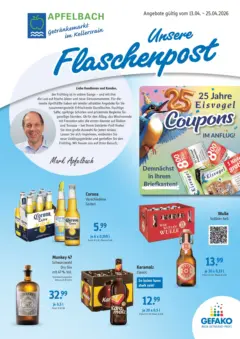 Angebote - Getränke Apfelbach: Angebote ab 12.04.2026 gültig
