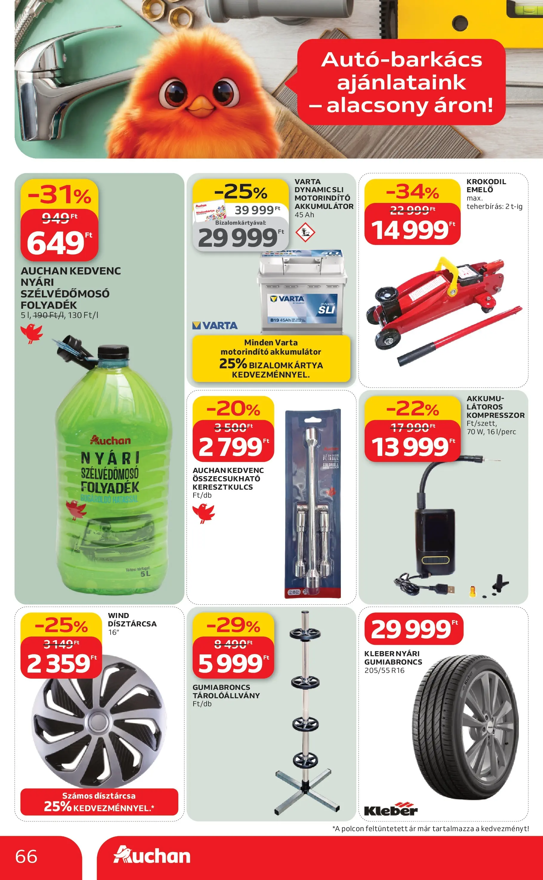 Auchan akciós újság Budapest - 2026.03.12. -tól/töl > akció, lapozható szórólap 🛍️ | Oldal: 66 | Termékek: Kompresszor, Akkumulátor