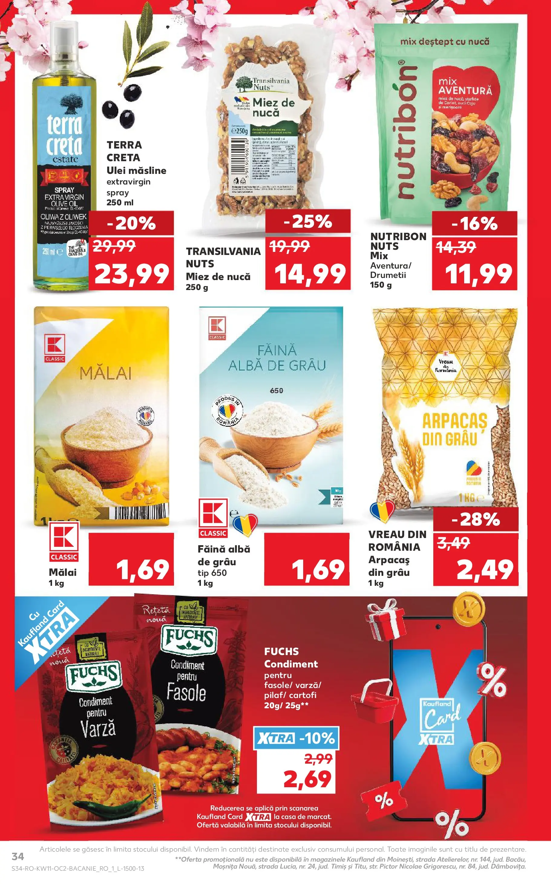 Kaufland Deva 10.03.2026 - Revista si Oferta | Pagină: 34 | Produse: Varză, Măsline, Mălai, Cartofi
