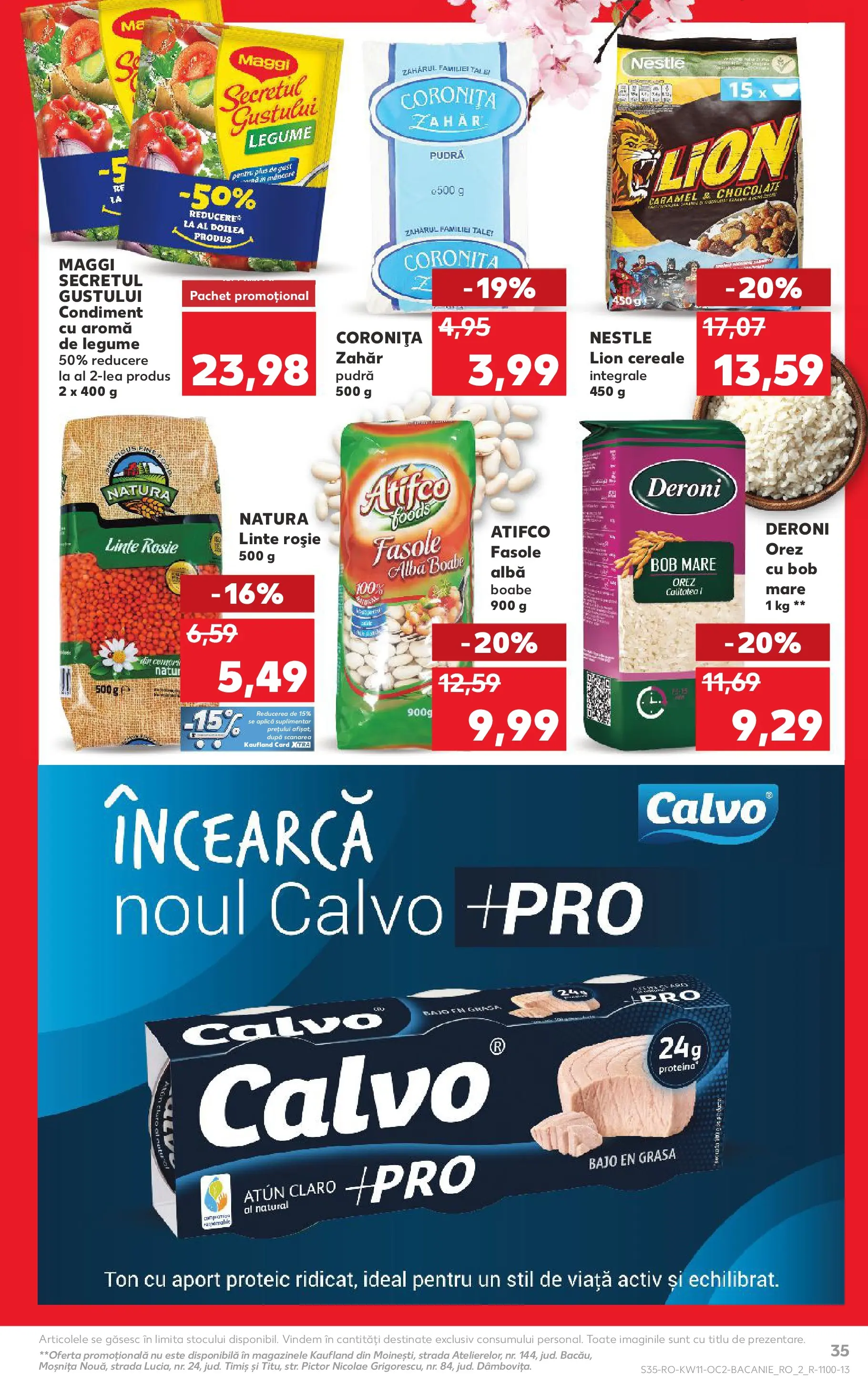 Kaufland Ploiești 11.03.2026 - Revista si Oferta | Pagină: 35 | Produse: Orez, Fasole albă, Legume, Zahăr