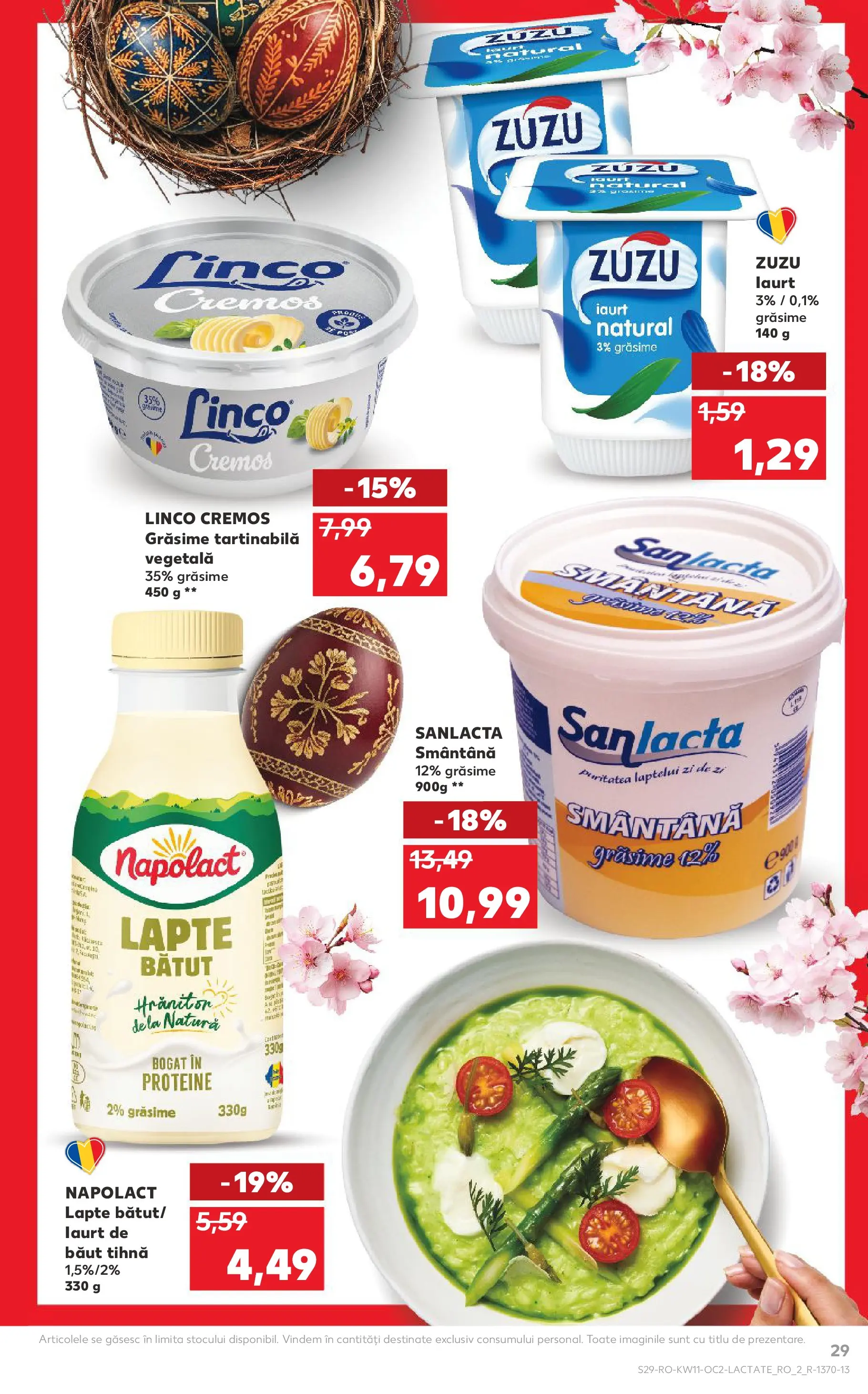 Kaufland Alexandria 11.03.2026 - Revista si Oferta | Pagină: 29 | Produse: Masaüstü kılıfı, Lapte, Iaurt, Smântână
