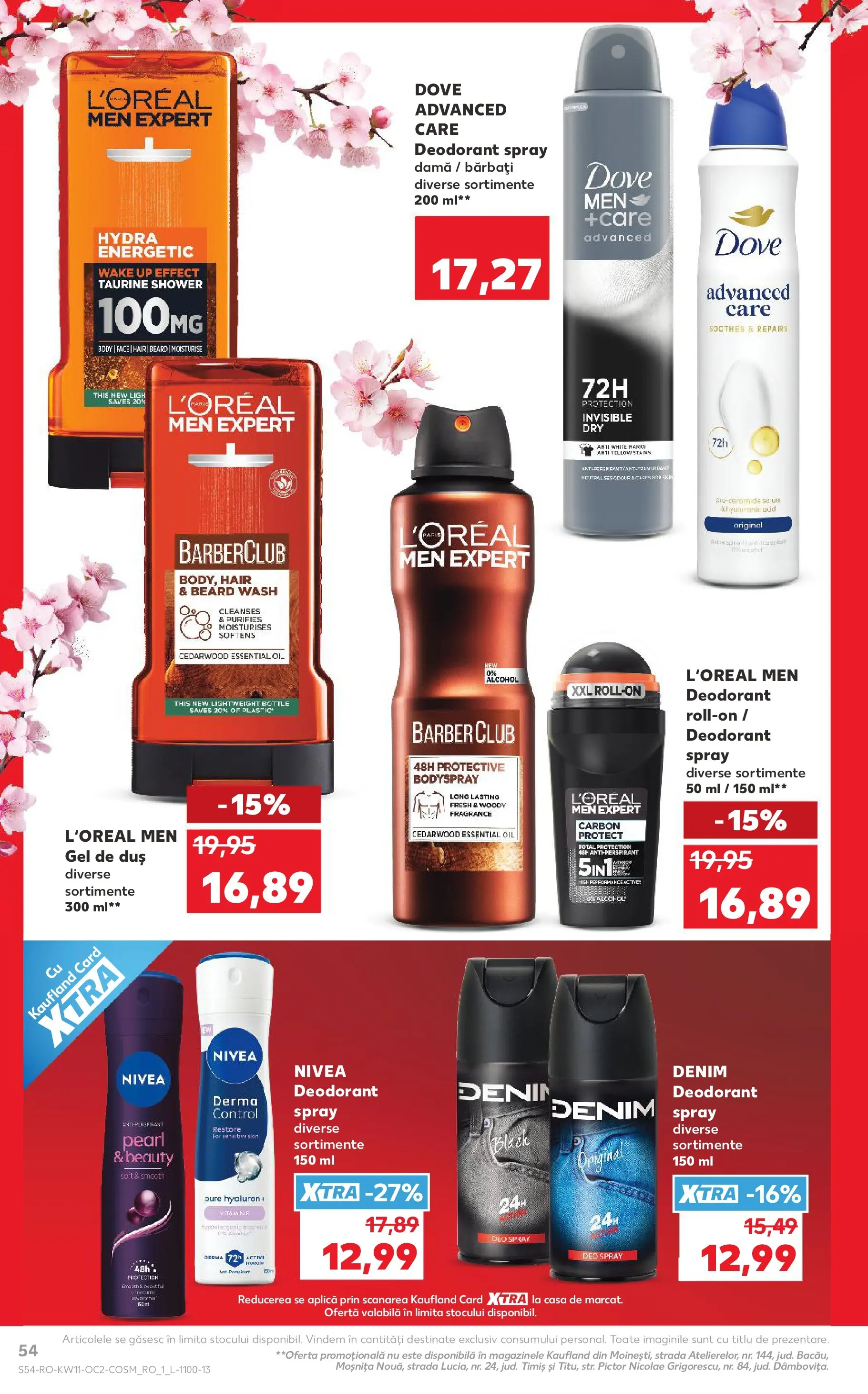 Kaufland Ploiești 11.03.2026 - Revista si Oferta | Pagină: 54 | Produse: Body, Duș, Gel de duș, Antiperspirant