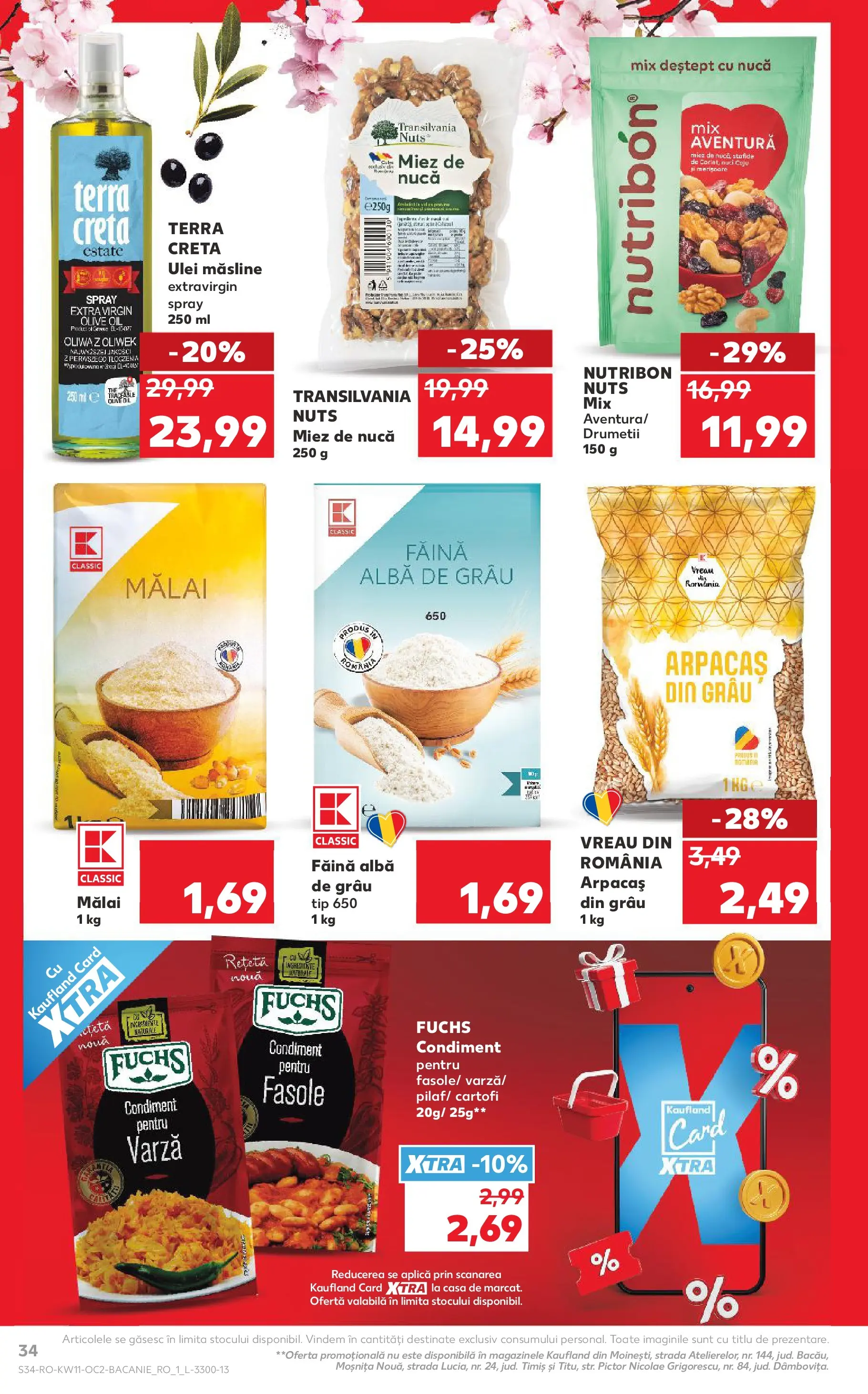 Kaufland Brașov 11.03.2026 - Revista si Oferta | Pagină: 34 | Produse: Varză, Măsline, Ulei, Cartofi
