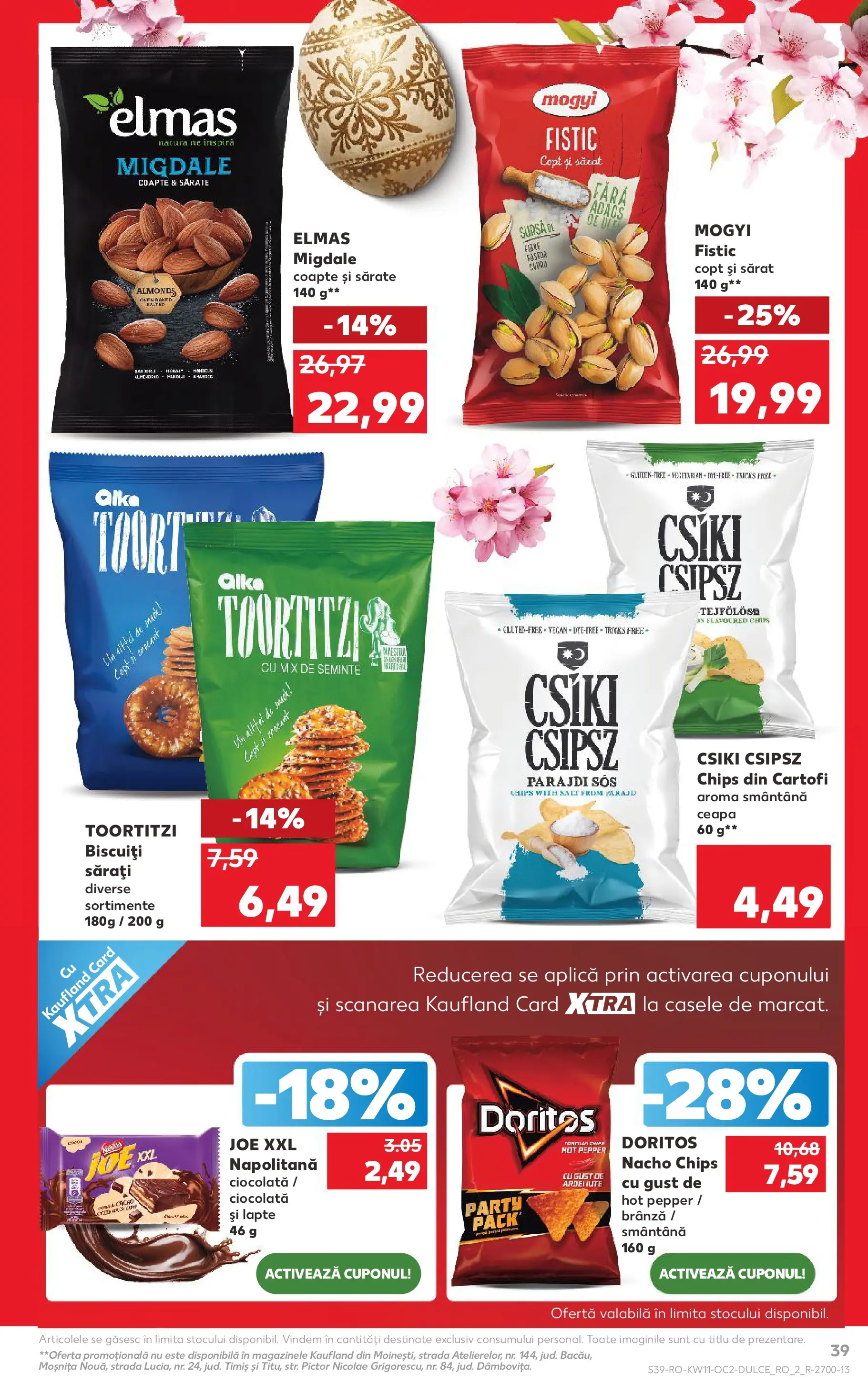 Kaufland Deva 10.03.2026 - Revista si Oferta | Pagină: 39 | Produse: Migdale, Lapte, Fistic, Sos
