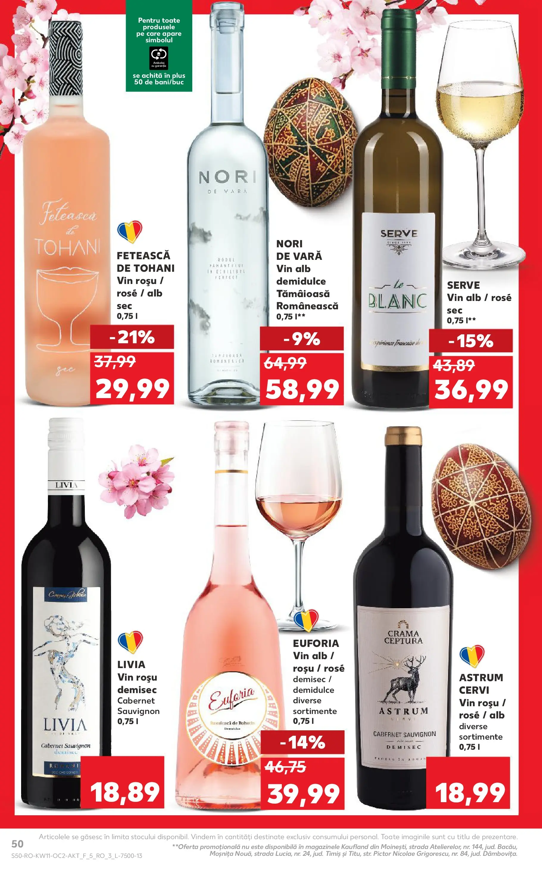 Kaufland Viseu de Sus 11.03.2026 - Revista si Oferta | Pagină: 50 | Produse: Vin