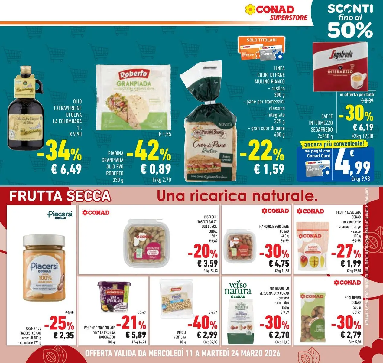 Volantino Conad dal 11/03/2026 > Anteprima | Pagina: 23 | Prodotti: Crema, Mango, Noci, Mandorle