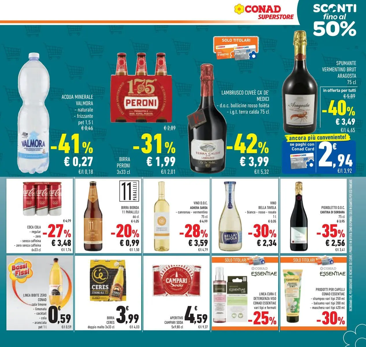 Volantino Conad dal 11/03/2026 > Anteprima | Pagina: 25 | Prodotti: Limone, Vino, Ceres, Acqua minerale