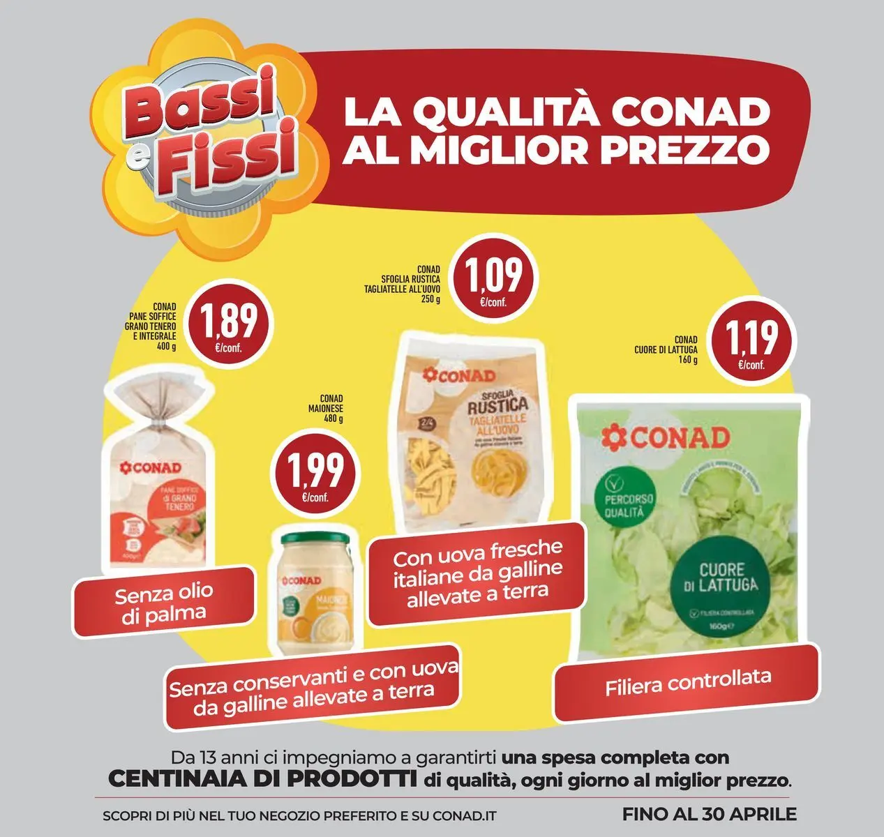 Volantino Conad dal 11/03/2026 > Anteprima | Pagina: 31 | Prodotti: Uova, Tagliatelle, Maionese, Olio