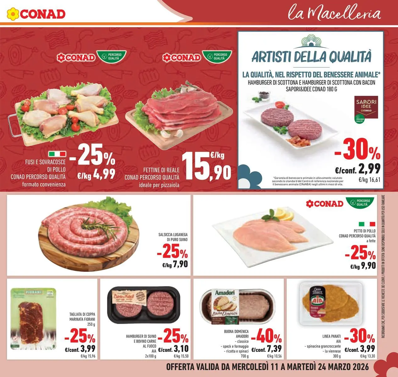 Volantino Conad dal 11/03/2026 > Anteprima | Pagina: 7 | Prodotti: Petto di Pollo, Pollo, Formaggio, Ricotta