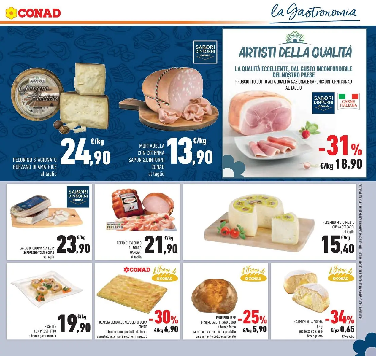 Volantino Conad dal 11/03/2026 > Anteprima | Pagina: 13 | Prodotti: Crema, Focaccia, Tacchino, Mortadella