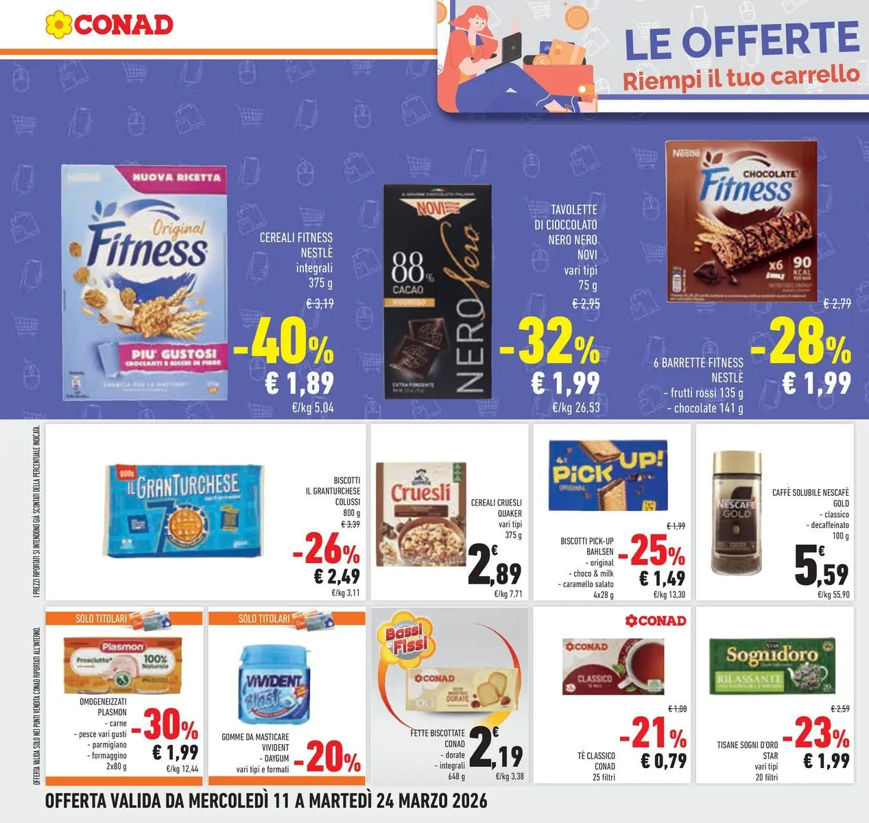 Volantino Conad dal 11/03/2026 > Anteprima | Pagina: 32 | Prodotti: Cioccolato, Tè, Biscotti, Cacao