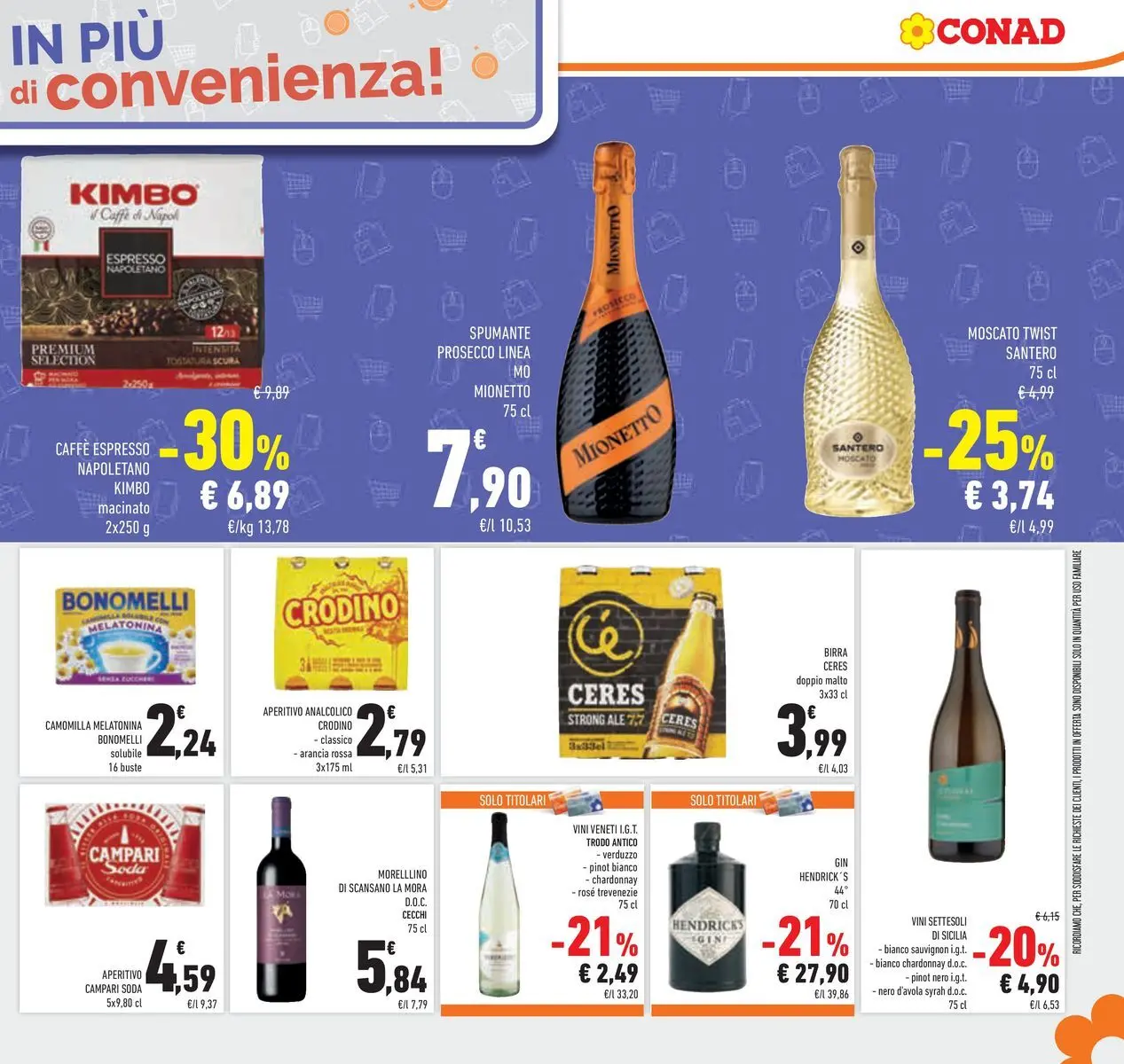 Volantino Conad dal 11/03/2026 > Anteprima | Pagina: 33 | Prodotti: Caffè, Prosecco, Spumante, Aperitivo