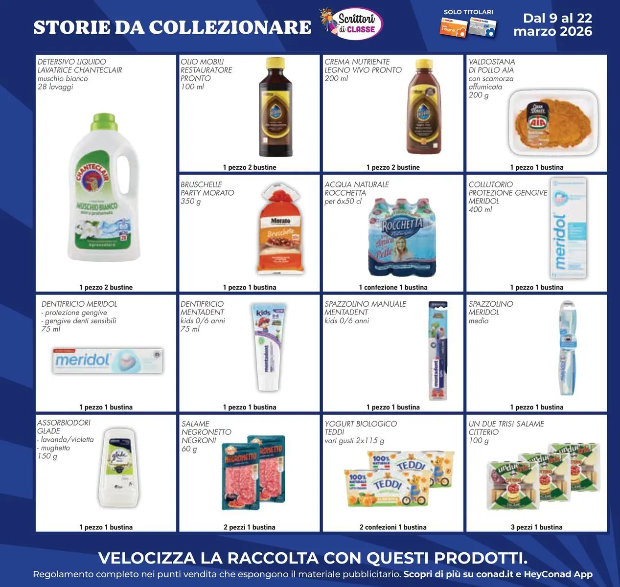 Volantino Conad dal 11/03/2026 > Anteprima | Pagina: 40 | Prodotti: Crema, Salame, Pollo, Lavatrice