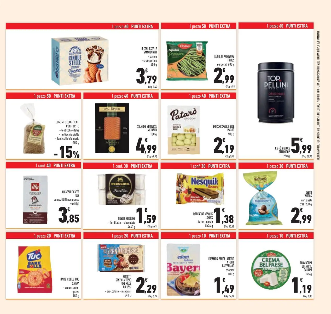Volantino Conad dal 11/03/2026 > Anteprima | Pagina: 43 | Prodotti: Salmone, Biscotti, Gnocchi, Fagiolini