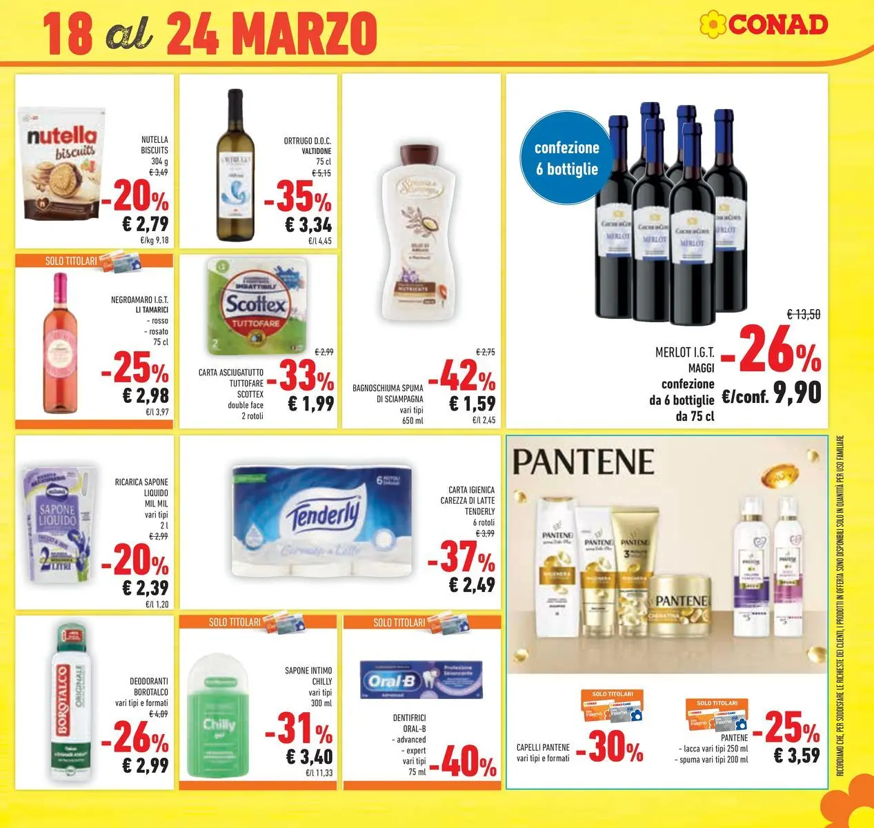 Volantino Conad dal 11/03/2026 > Anteprima | Pagina: 43 | Prodotti: Lacca, Latte, Nutella, Asciugatutto