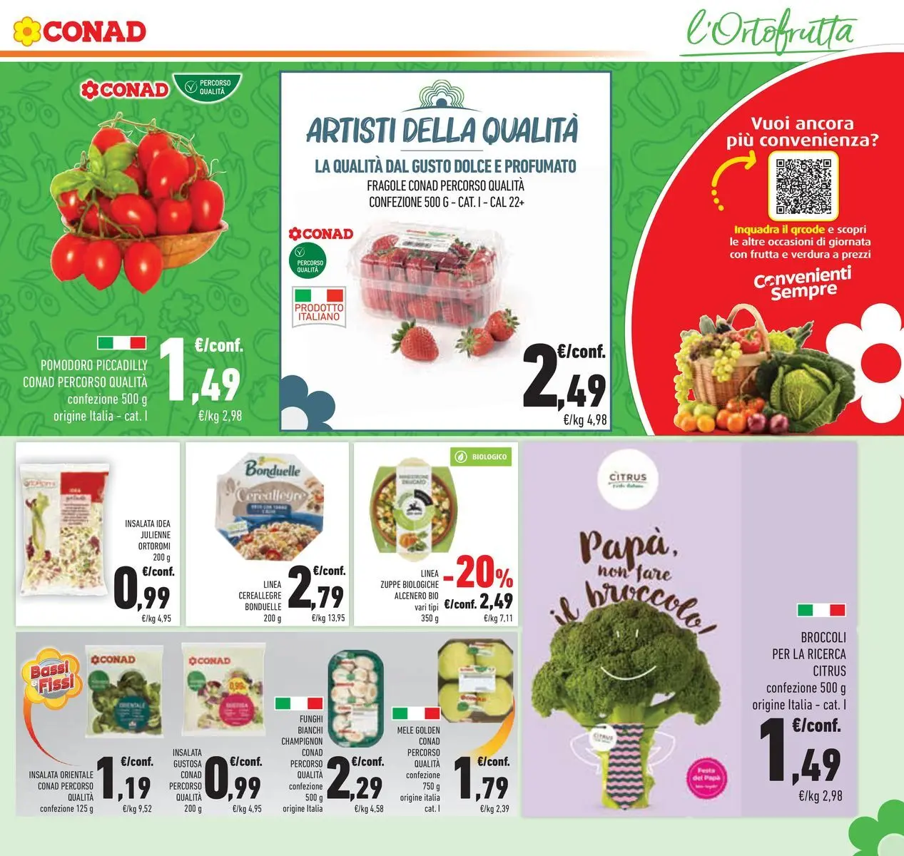 Volantino Conad dal 11/03/2026 > Anteprima | Pagina: 11 | Prodotti: Mele, Fragole, Frutta, Pomodoro