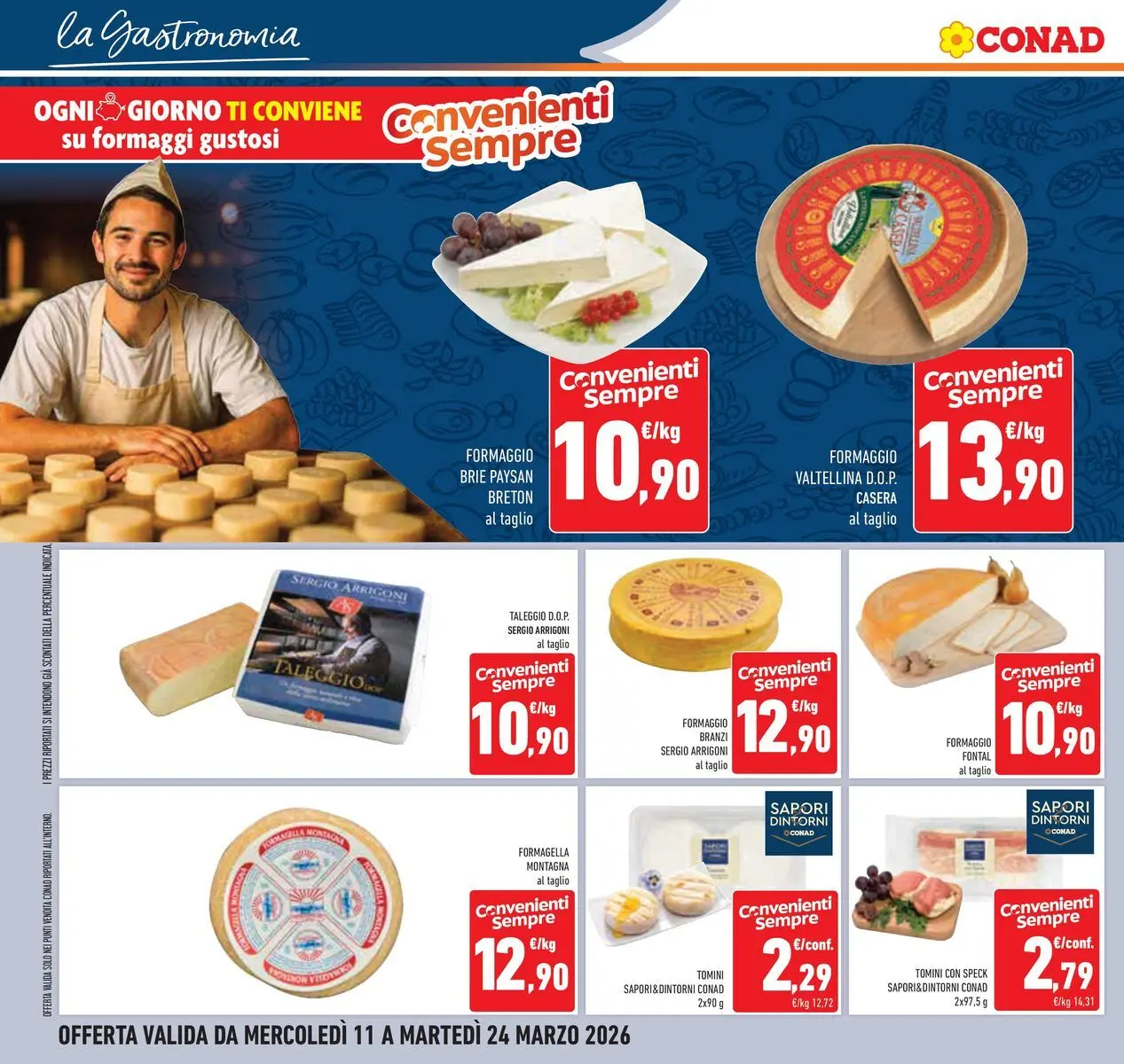 Volantino Conad dal 11/03/2026 > Anteprima | Pagina: 12 | Prodotti: Speck, Formaggio