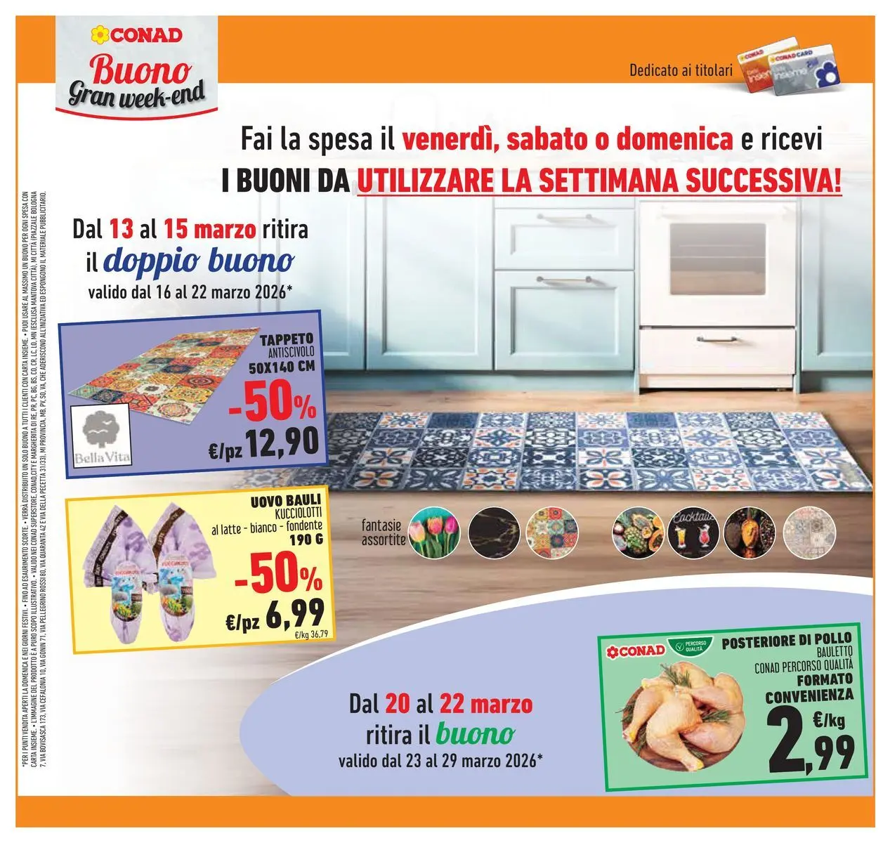 Volantino Conad dal 11/03/2026 > Anteprima | Pagina: 27 | Prodotti: Pollo, Latte, Tappeto