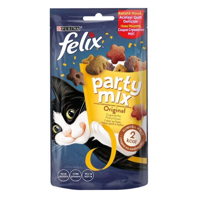 Felix Party Mix допълваща храна за коте 60гр