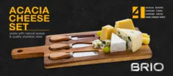 BRIO Дъска за сирена Acacia 37 х 16 см