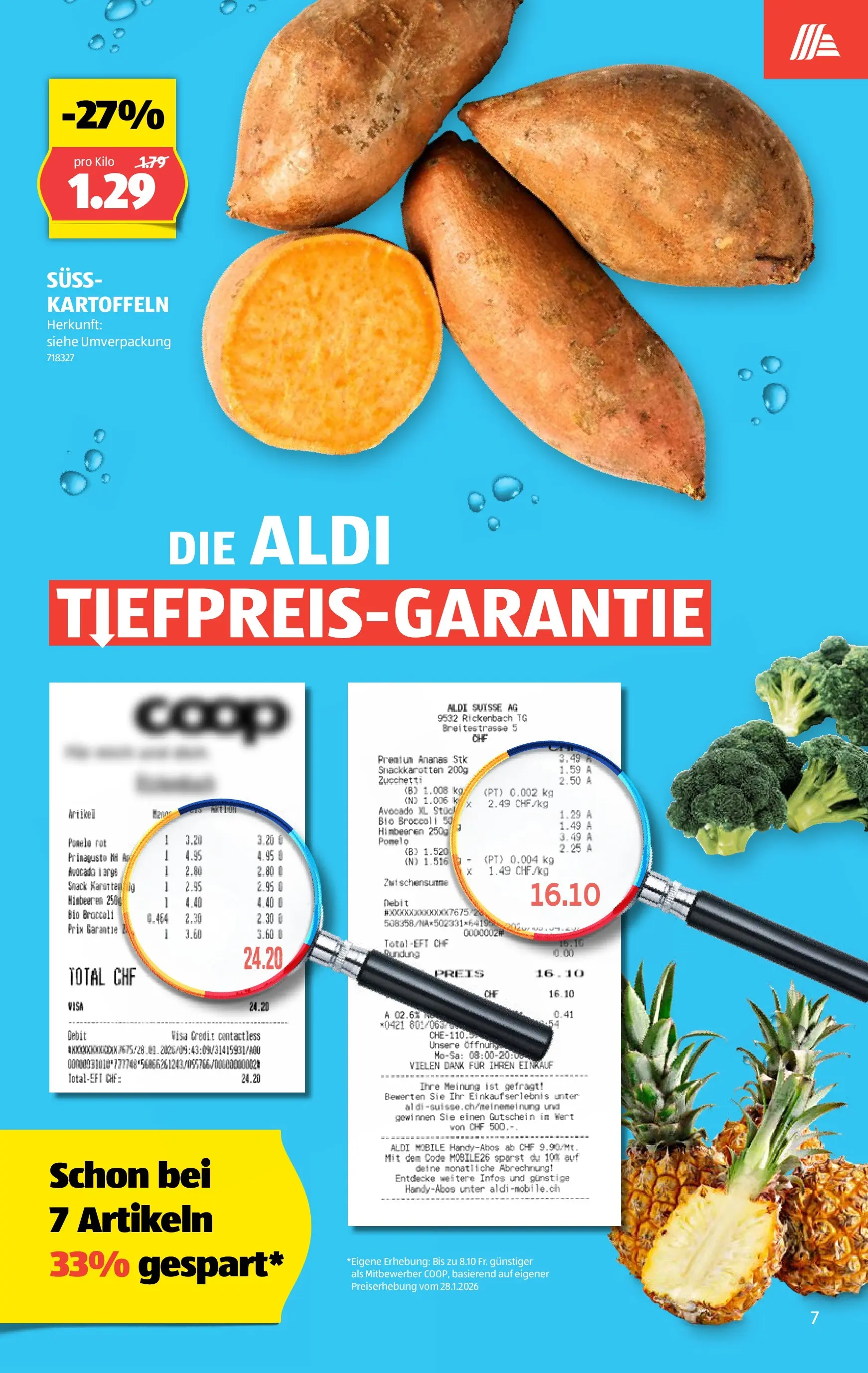 Aldi Aktionen (11.03.2026 - 18.03.2026) - Prospekt | Seite: 7 | Produkte: Avocado, Ananas, Kartoffeln