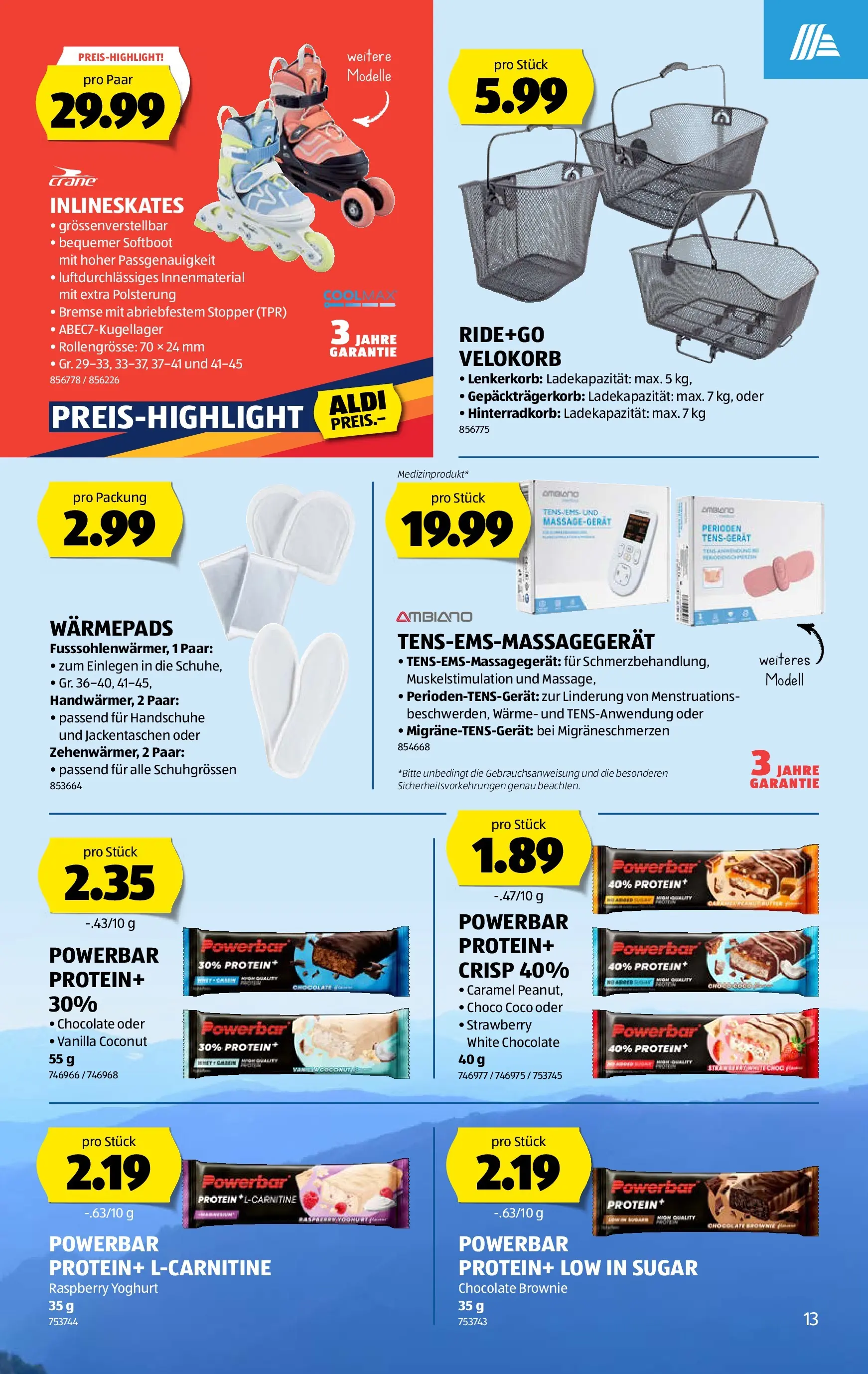 Aldi Aktionen (11.03.2026 - 18.03.2026) - Prospekt | Seite: 13 | Produkte: Massagegerät, Handschuhe