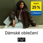 F&F U&scaron;etři 25% D&aacute;msk&eacute; oblečen&iacute; &ndash; do 19.03.2026