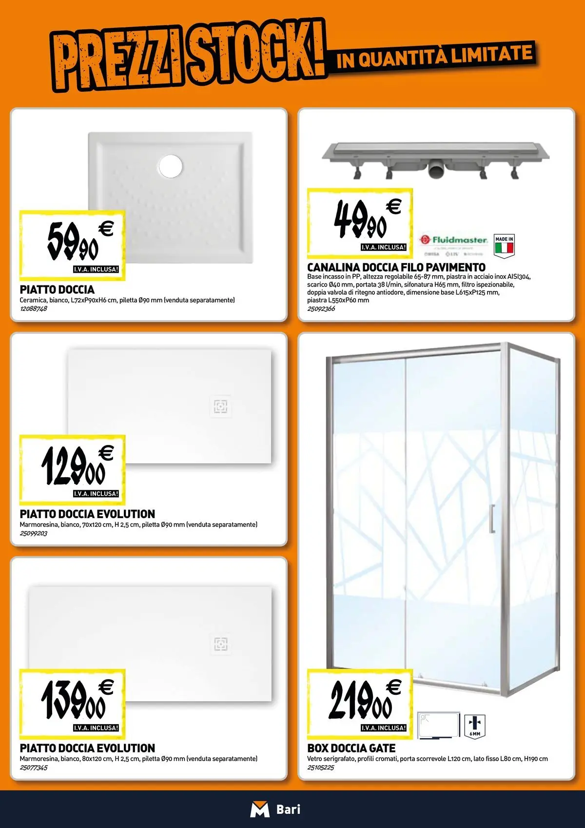 Nuovo Tecnomat catalogo Bari dal 12/03/2026 > offerte anteprima 🛍️ | Pagina: 2 | Prodotti: Pavimento, Box doccia, Piatto, Doccia