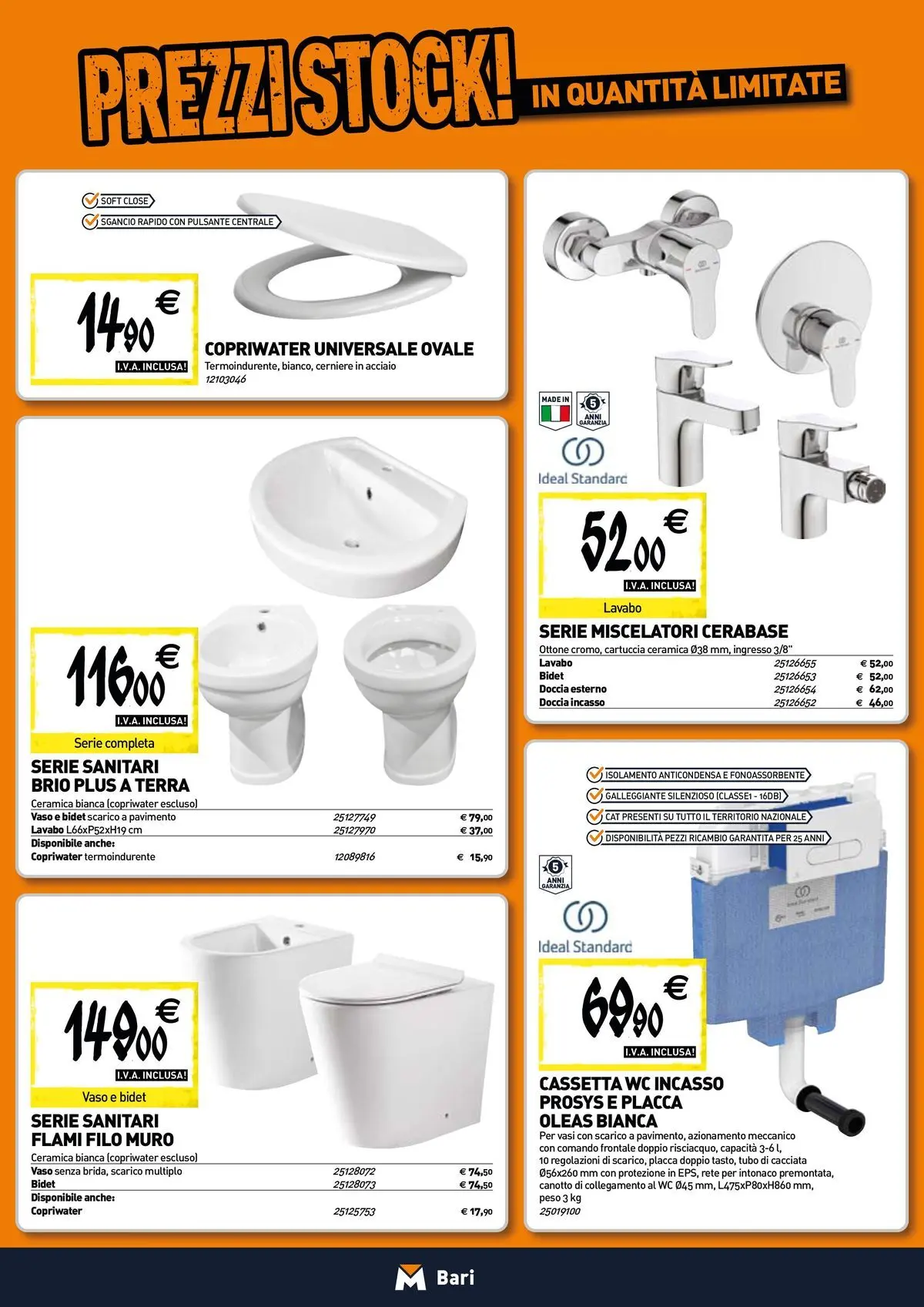 Nuovo Tecnomat catalogo Bari dal 12/03/2026 > offerte anteprima 🛍️ | Pagina: 4 | Prodotti: Pavimento, Tubo, Doccia, Vaso