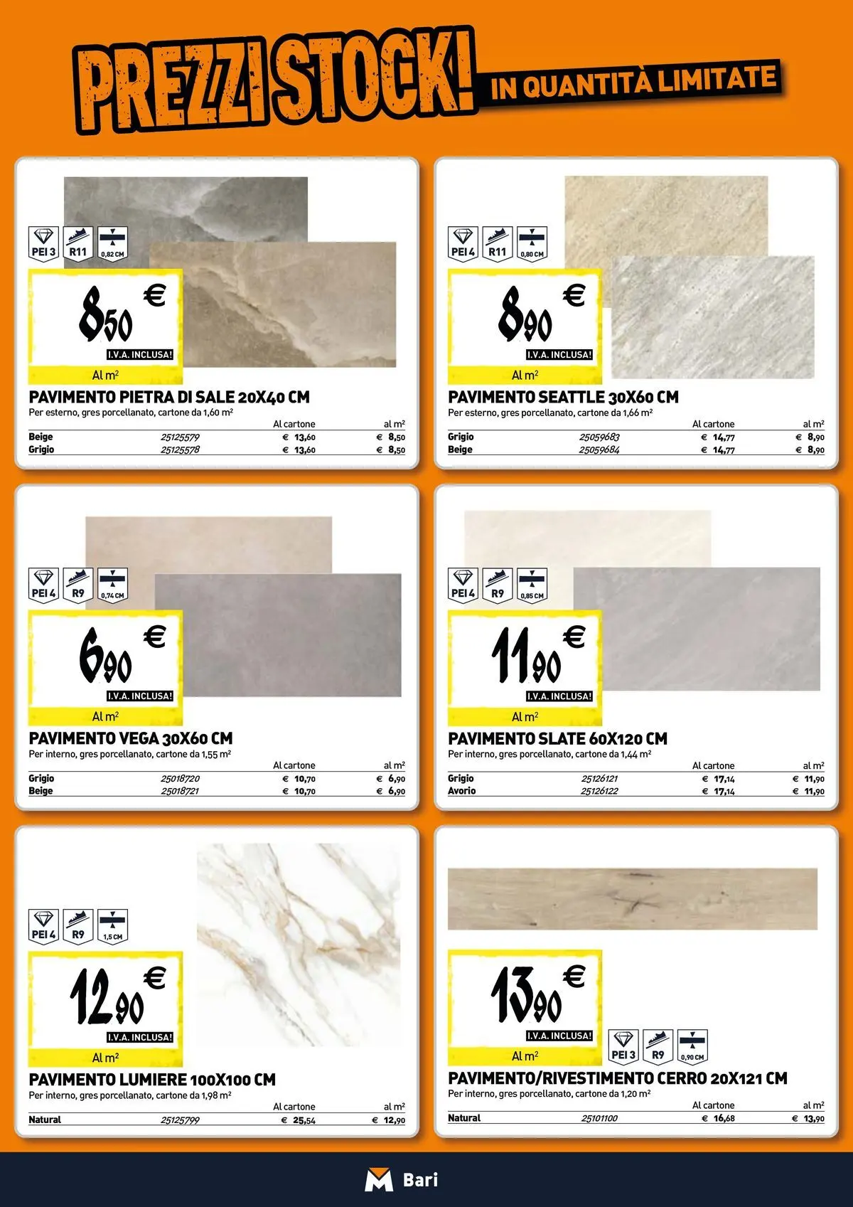 Nuovo Tecnomat catalogo Bari dal 12/03/2026 > offerte anteprima 🛍️ | Pagina: 10 | Prodotti: Pavimento, Sale