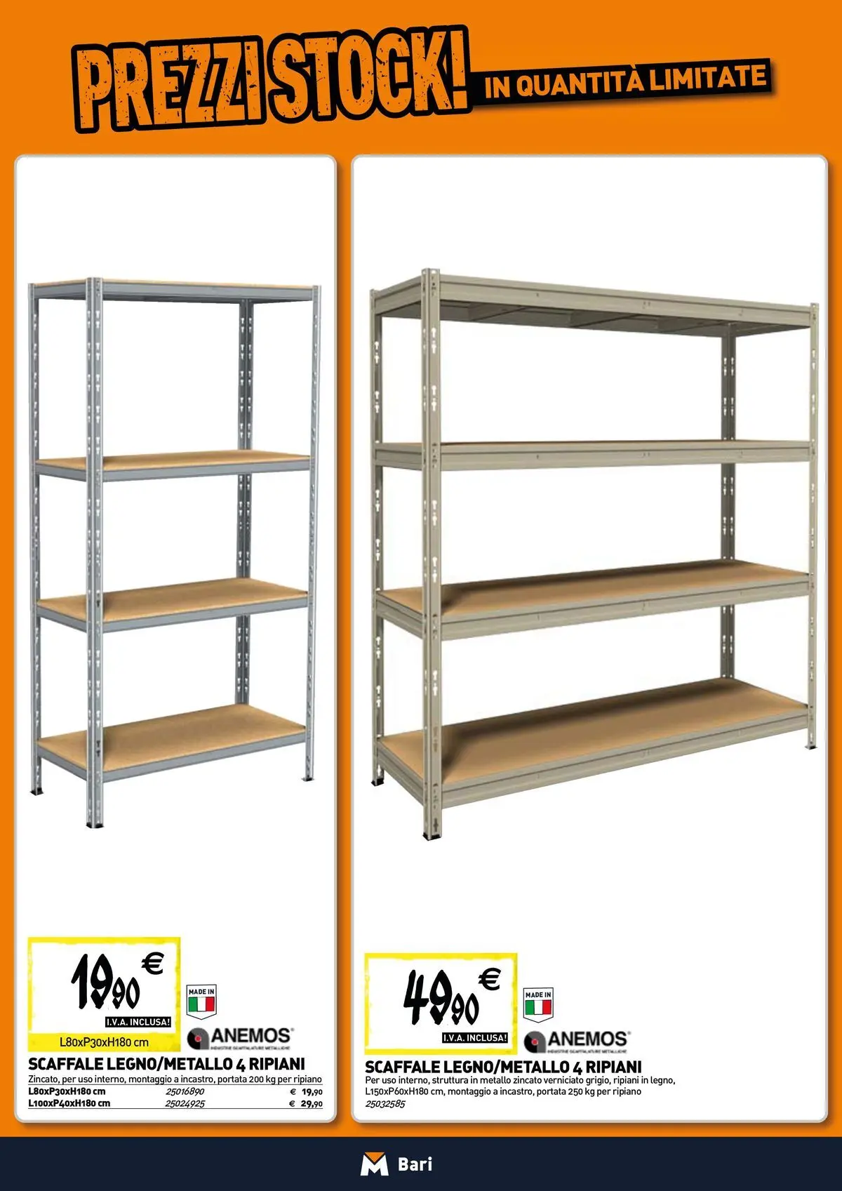 Nuovo Tecnomat catalogo Bari dal 12/03/2026 > offerte anteprima 🛍️ | Pagina: 15 | Prodotti: Ripiano, Scaffale