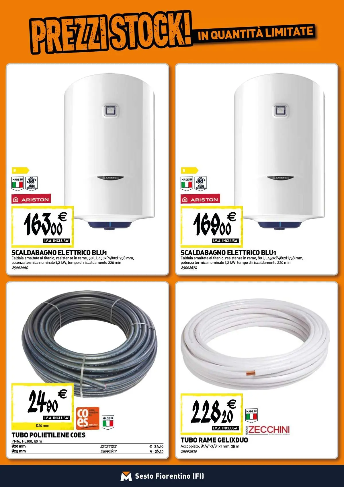 Nuovo TECNOMAT - Straordinari prezzi stock! dal 12/03/2026 > offerte anteprima 🛍️ | Pagina: 7 | Prodotti: Scaldabagno, Caldaia, Tubo