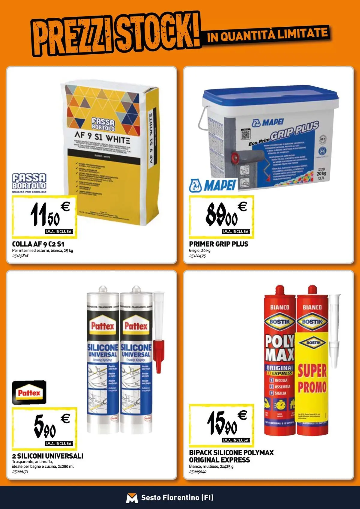 Nuovo TECNOMAT - Straordinari prezzi stock! dal 12/03/2026 > offerte anteprima 🛍️ | Pagina: 11 | Prodotti: Colla, Silicone, Bagno