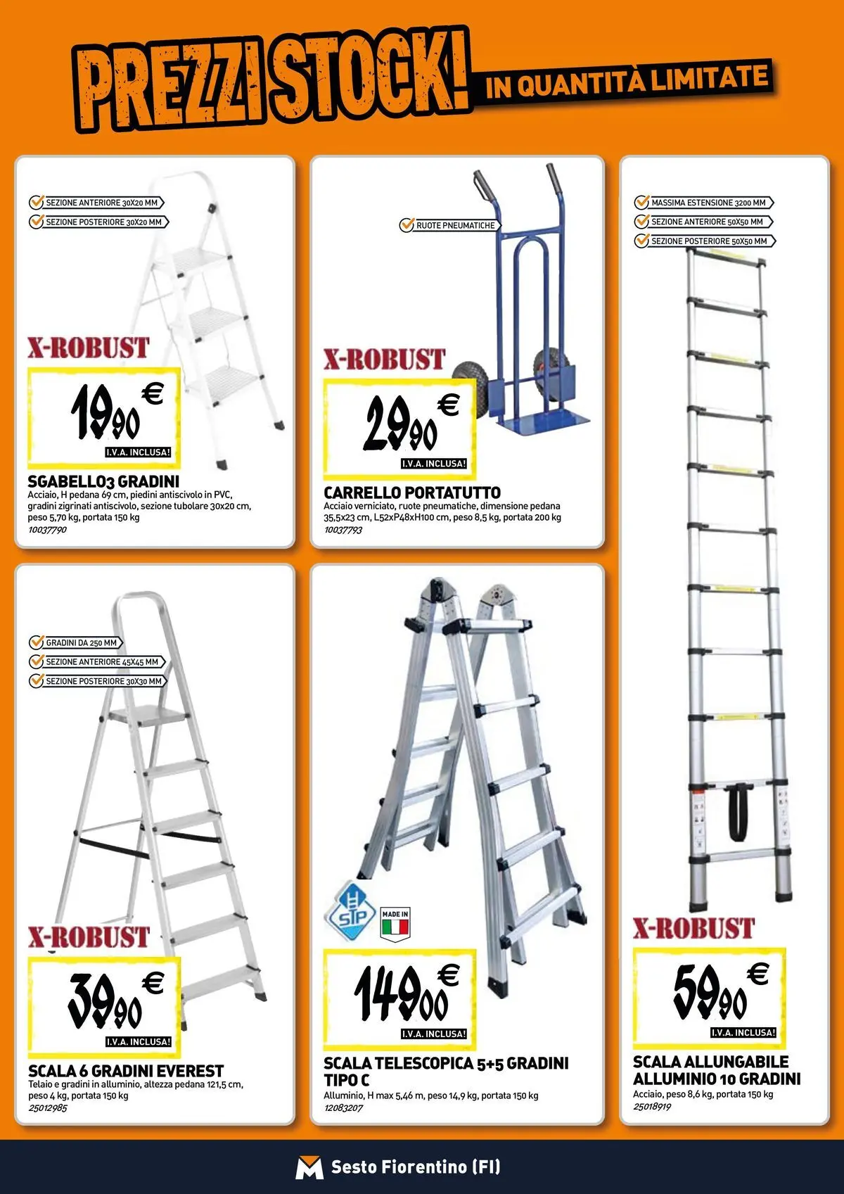 Nuovo TECNOMAT - Straordinari prezzi stock! dal 12/03/2026 > offerte anteprima 🛍️ | Pagina: 14 | Prodotti: Carrello, Scala, Alluminio