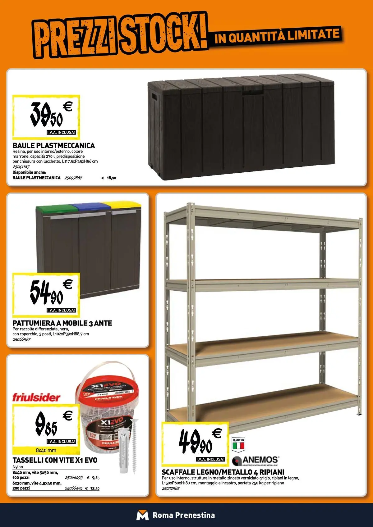 Nuovo Tecnomat catalogo Roma dal 12/03/2026 > offerte anteprima 🛍️ | Pagina: 15 | Prodotti: Mobile, Scaffale, Baule, Pattumiera
